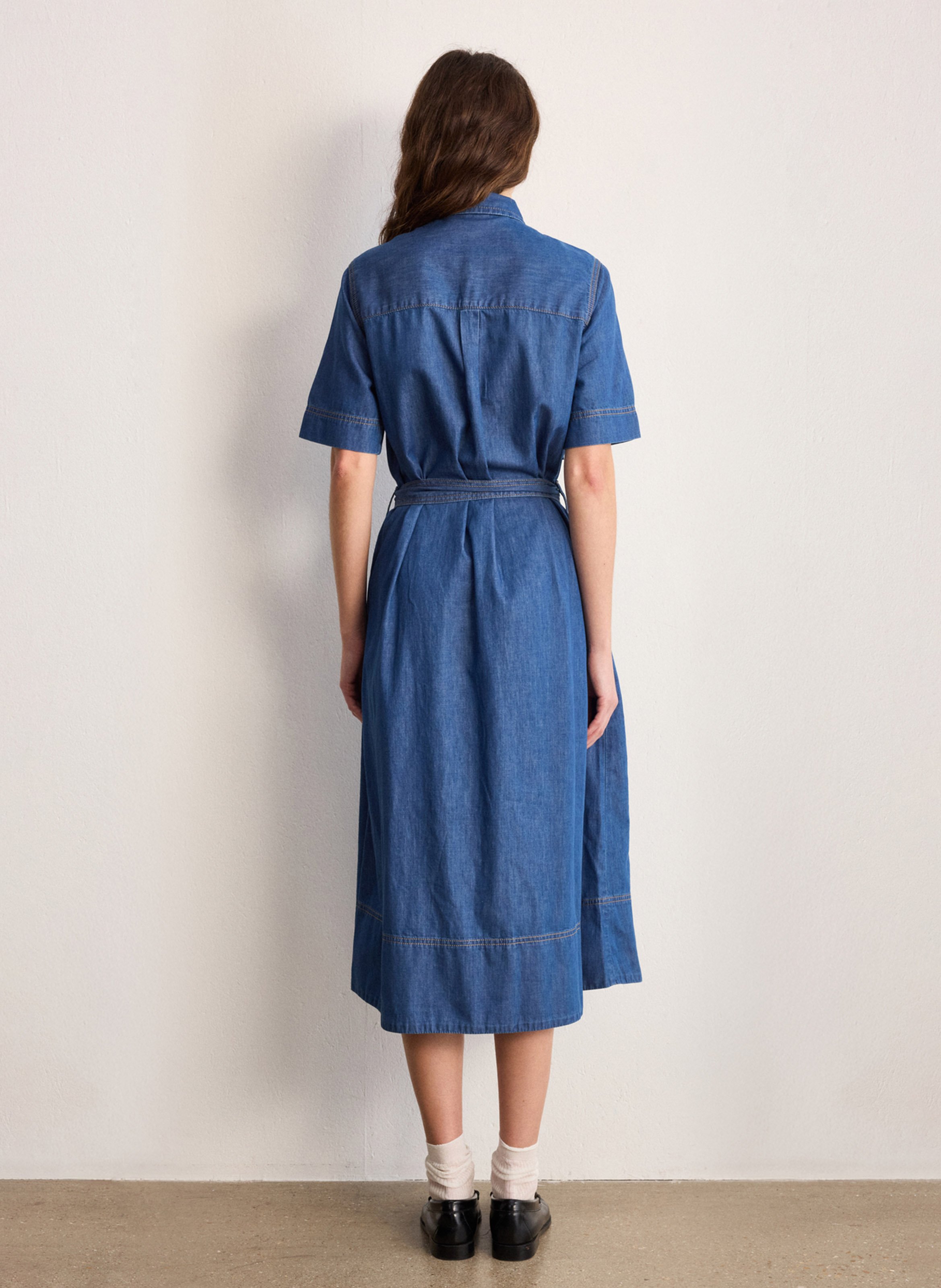 Hemdblusenkleid - aus Denim PABLO Blau