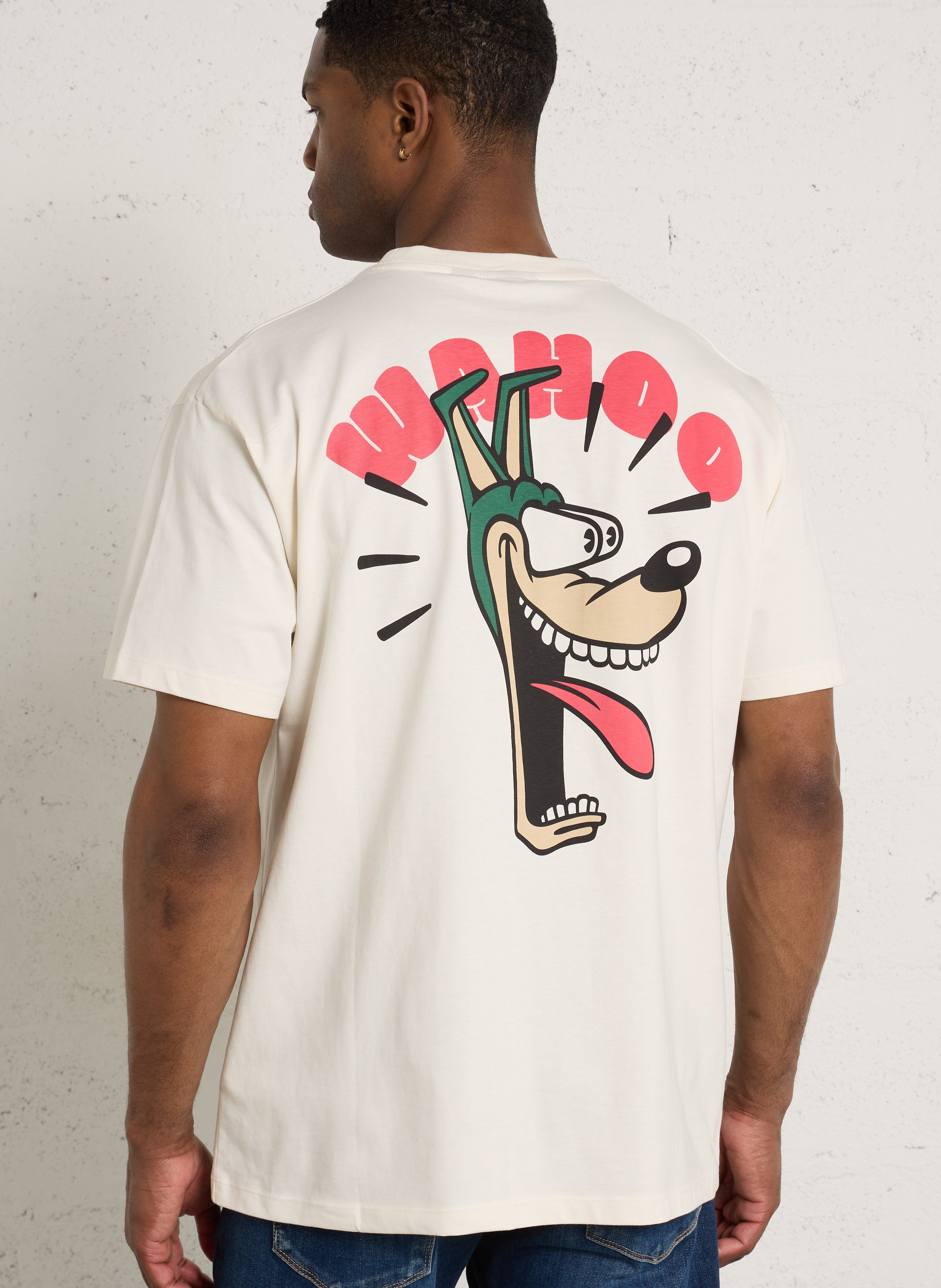 Aansluitend T-shirt van katoen LE TEMPS DES CERISES Wit