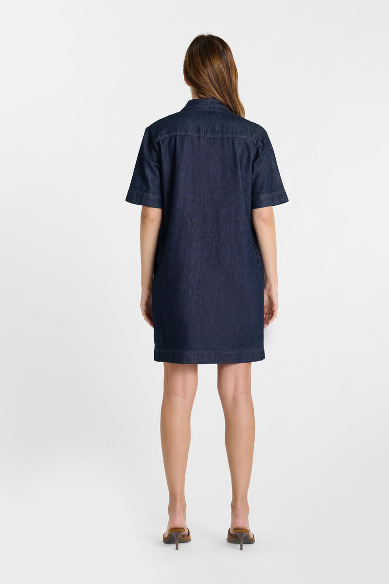 Straight denim dress LE TEMPS DES CERISES Blue