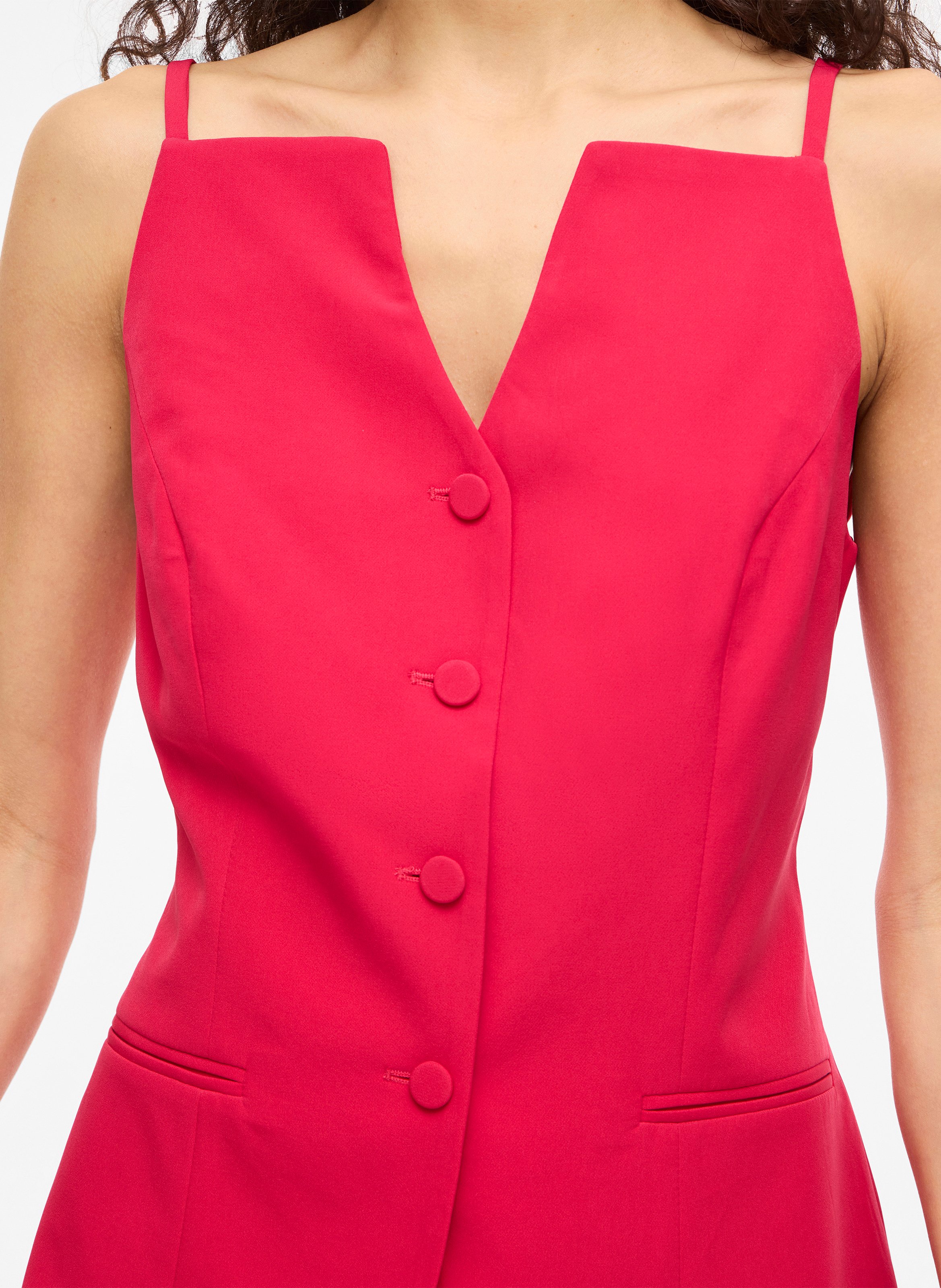 Top recto cuadrado VILA Rosa