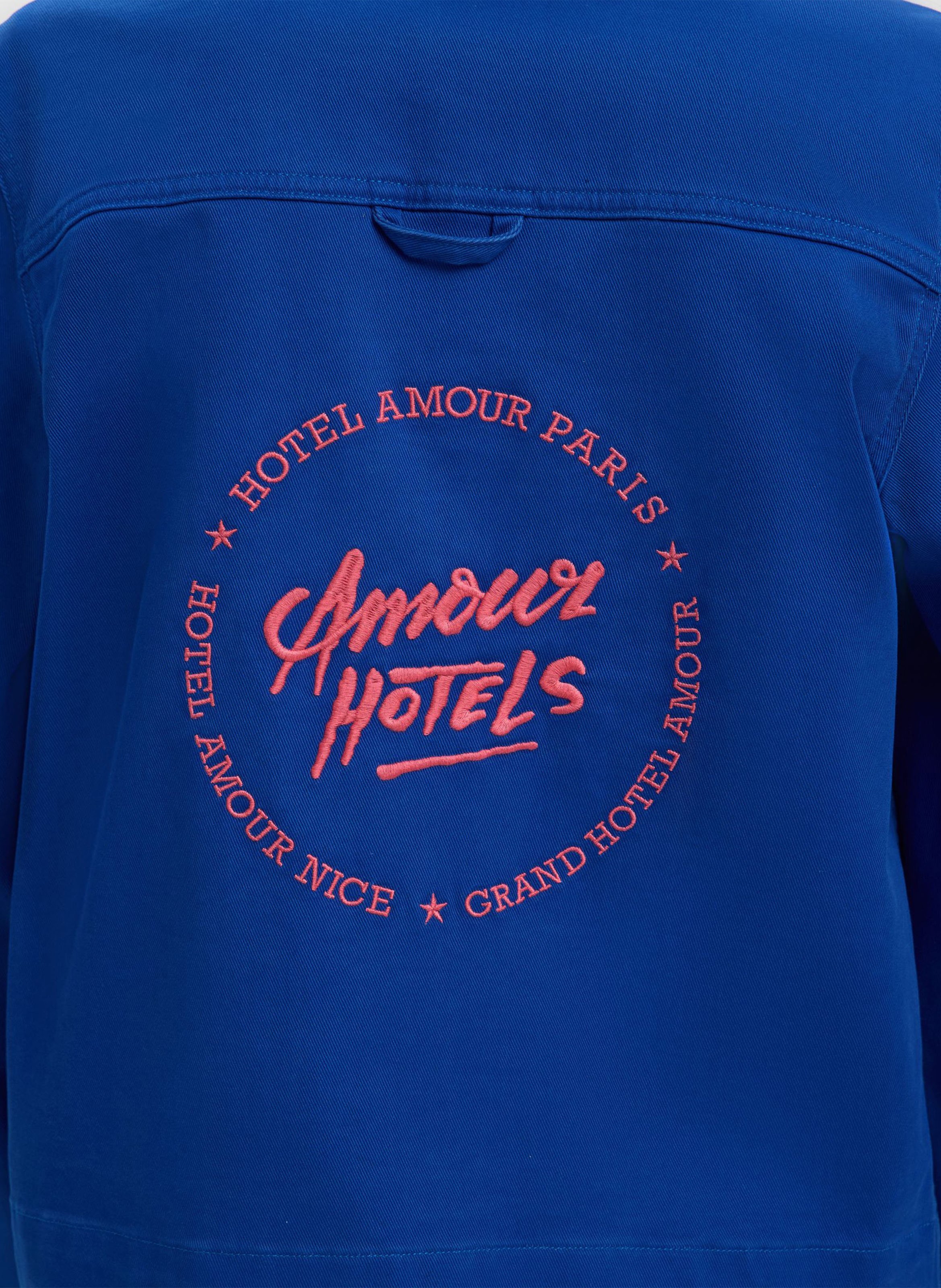 Baumwolljacke im Workwear-Stil SELECTED Blau