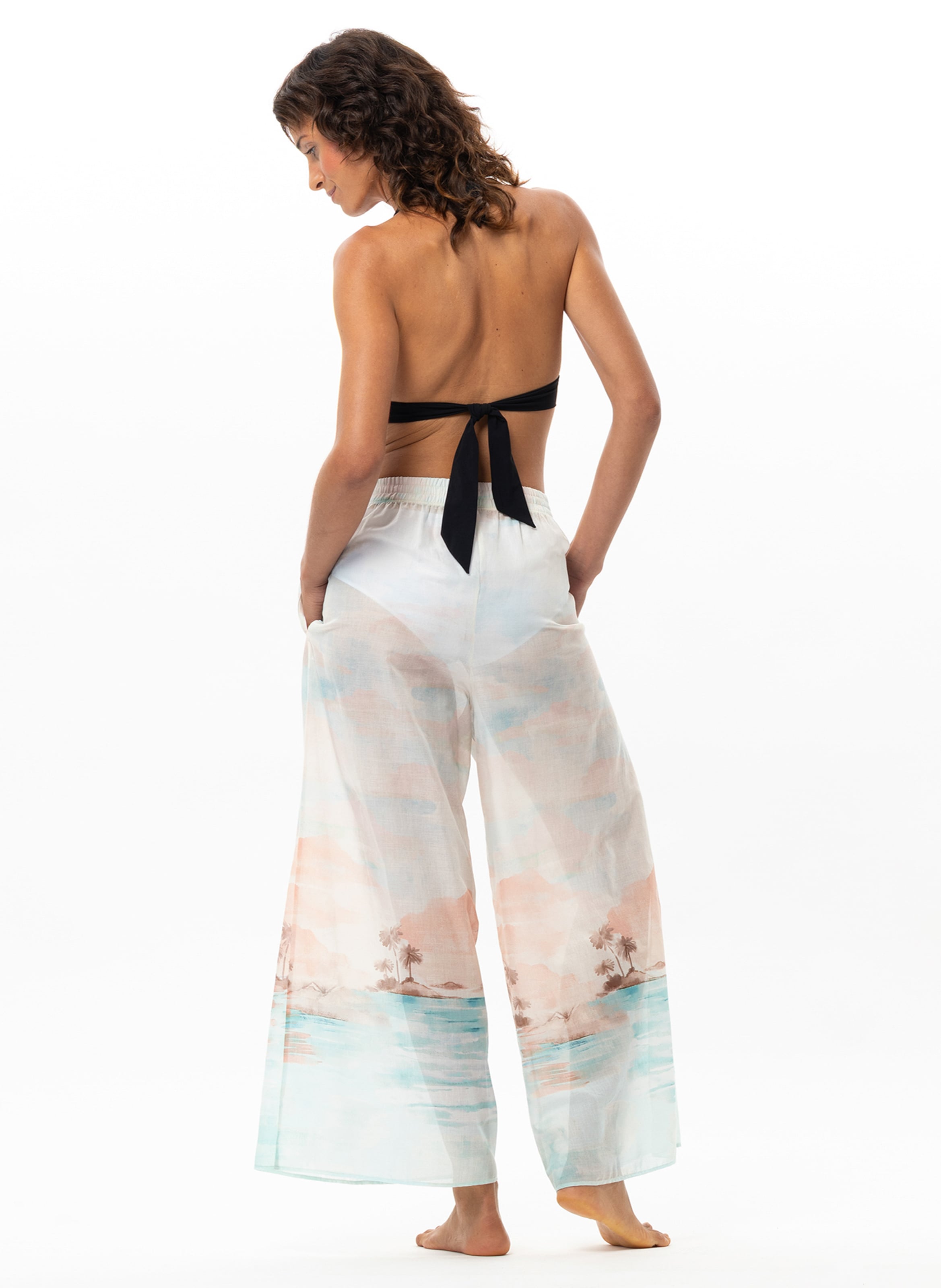 Pantalon en voile de coton LE CHAT Multicolore