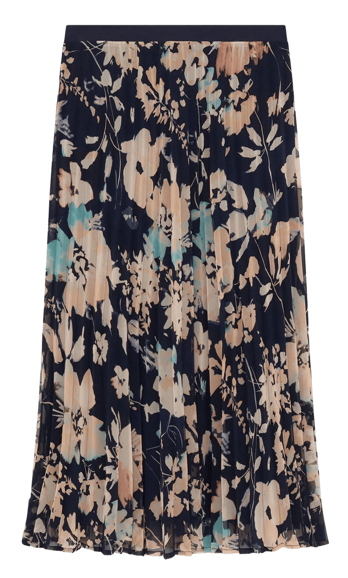 Jupe midi évasée  CAROLL Bleu