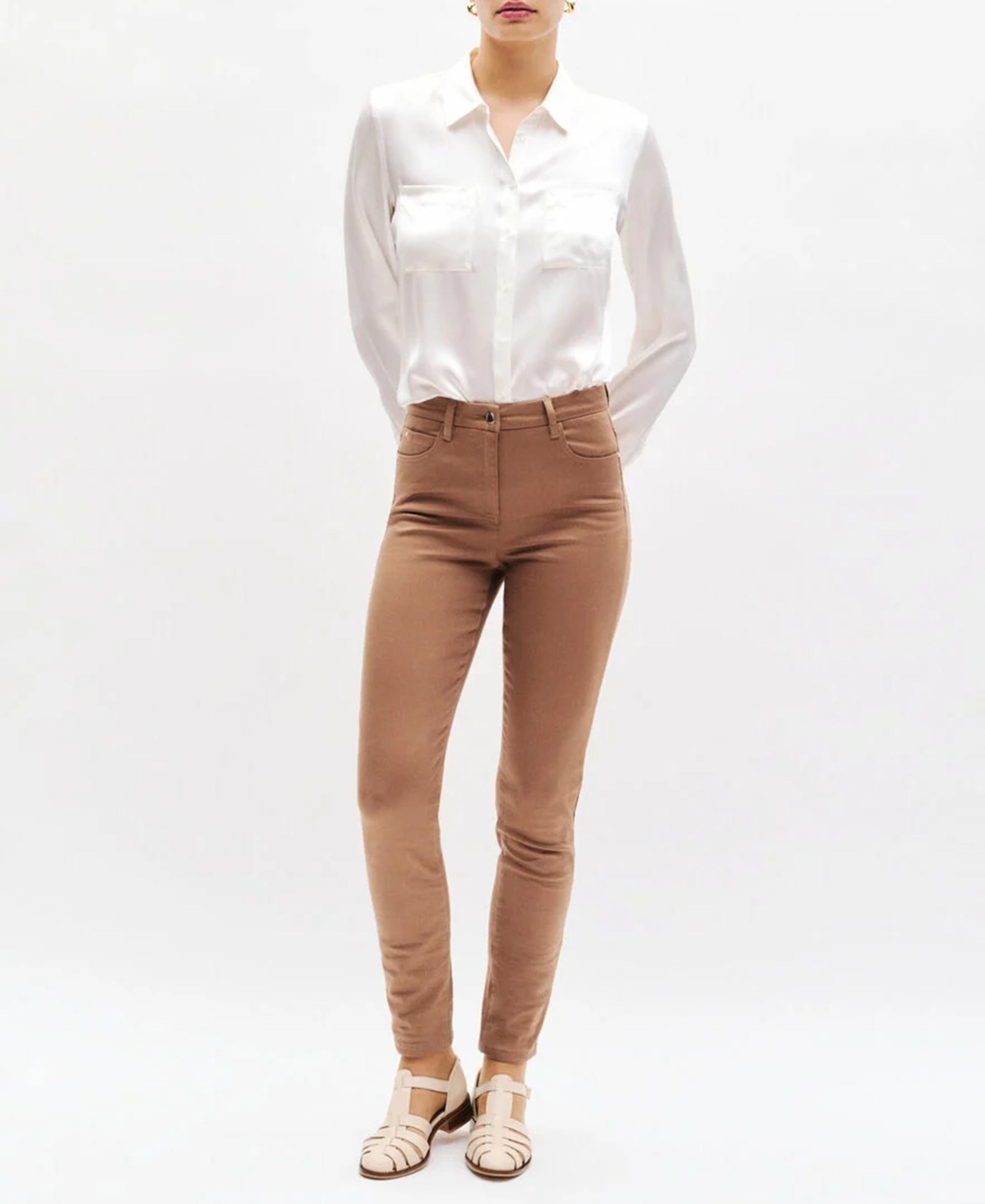 Jean slim CAROLL Marron