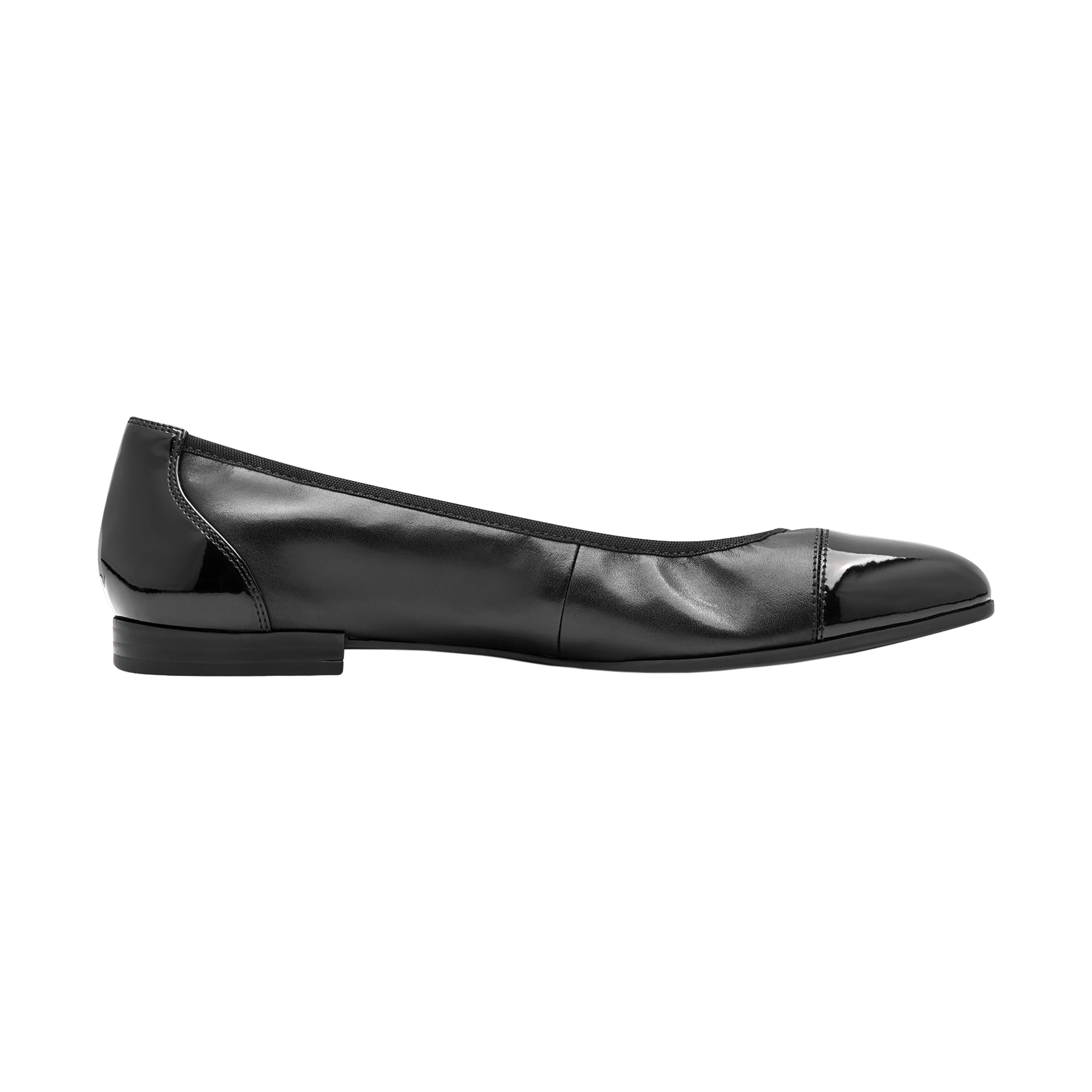 Leather ballet pumps TAMARIS Black