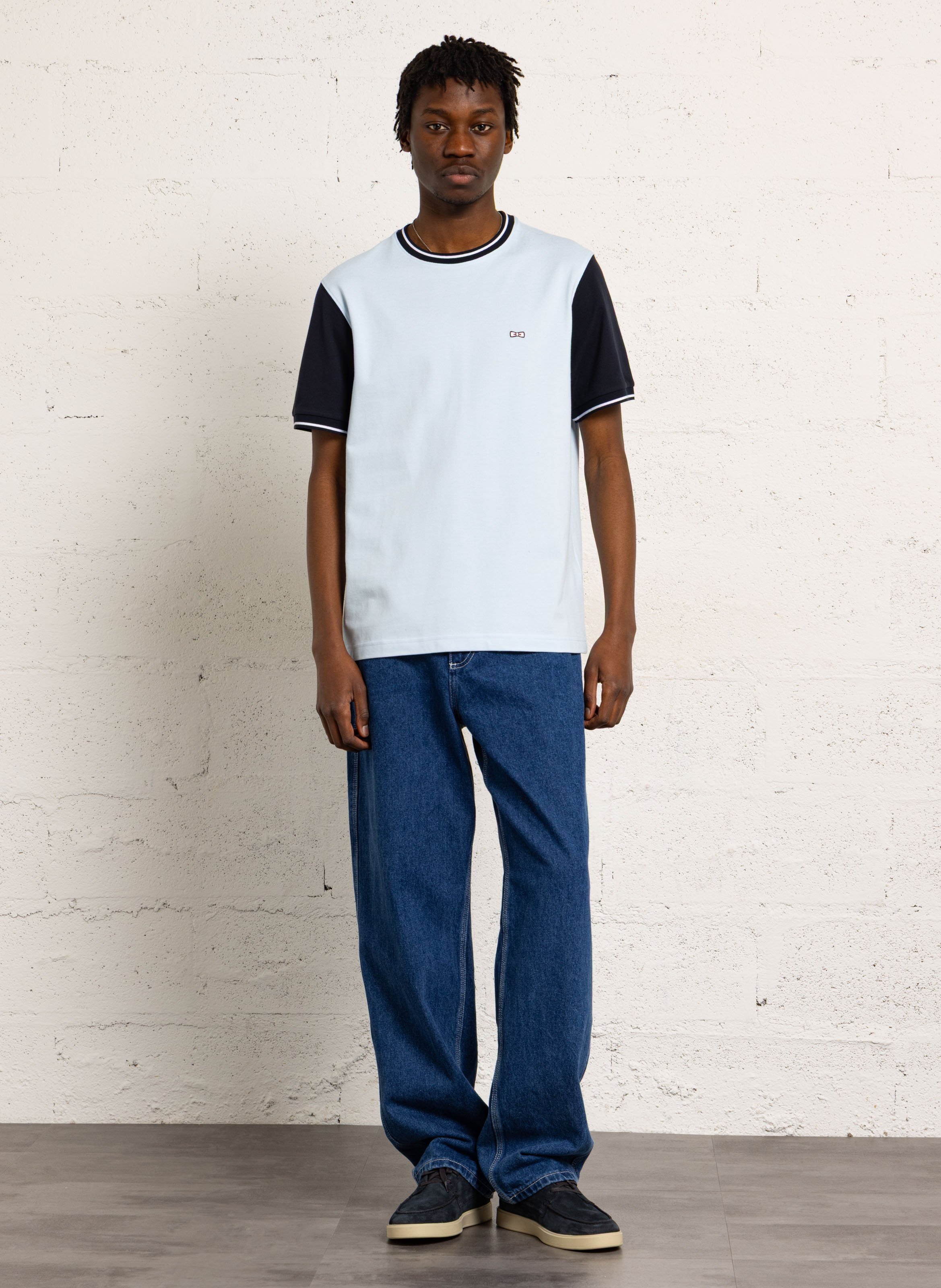 Camiliday round-neck sleeveless cotton top EDEN PARK Blue