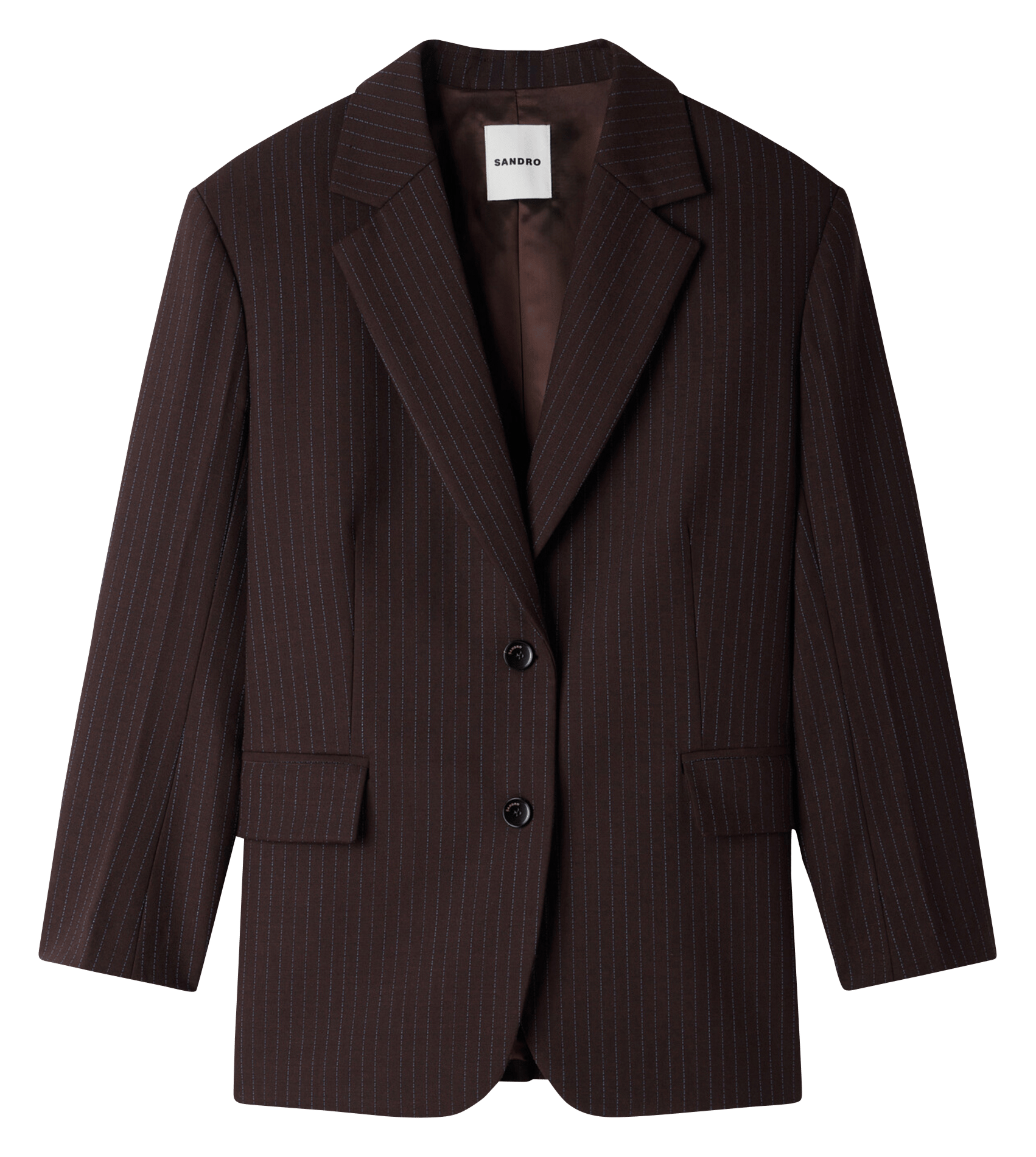 Veste de tailleur ajustée SANDRO Marron