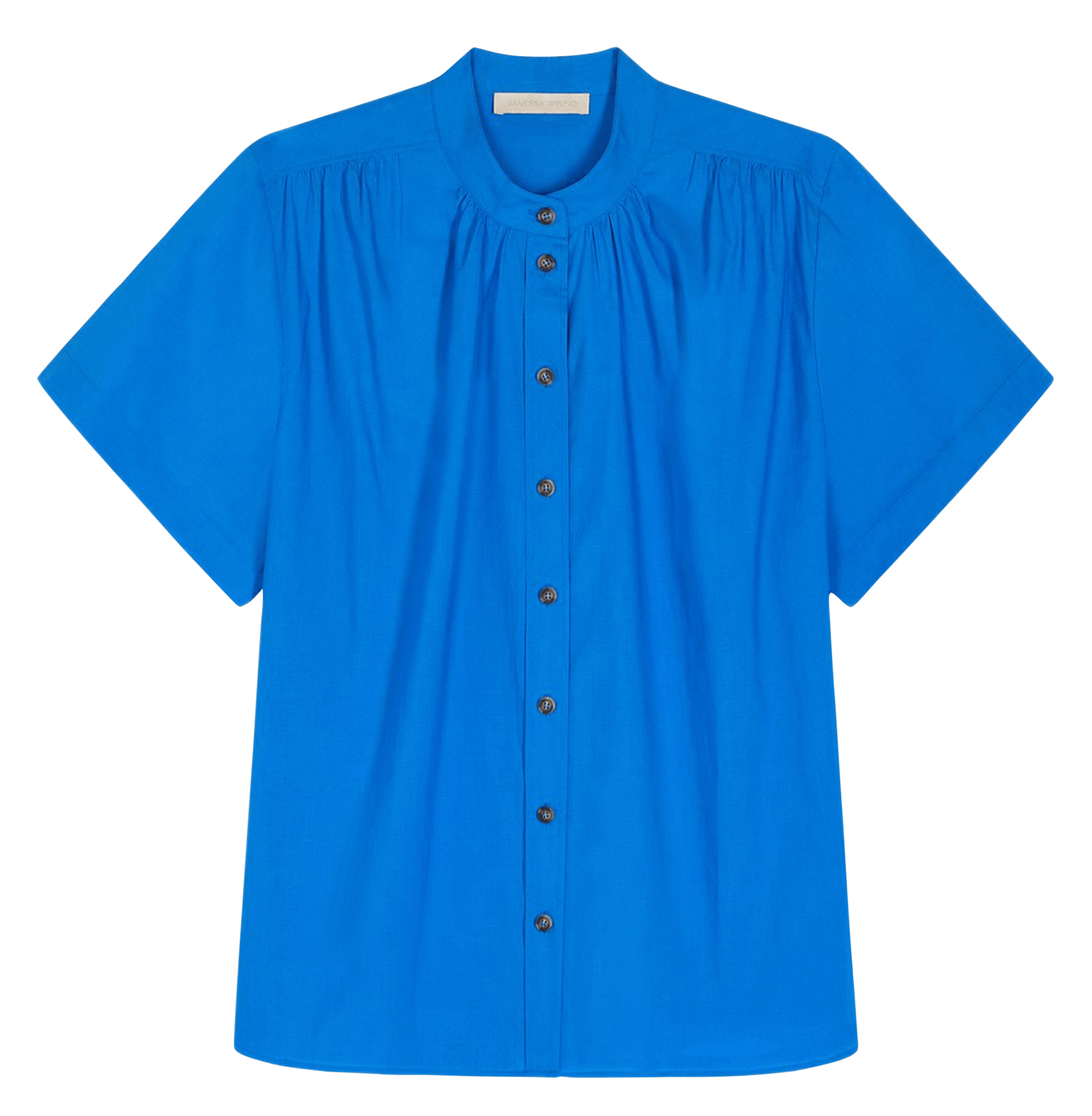 Blouse à manches courtes unie VANESSA BRUNO Blue