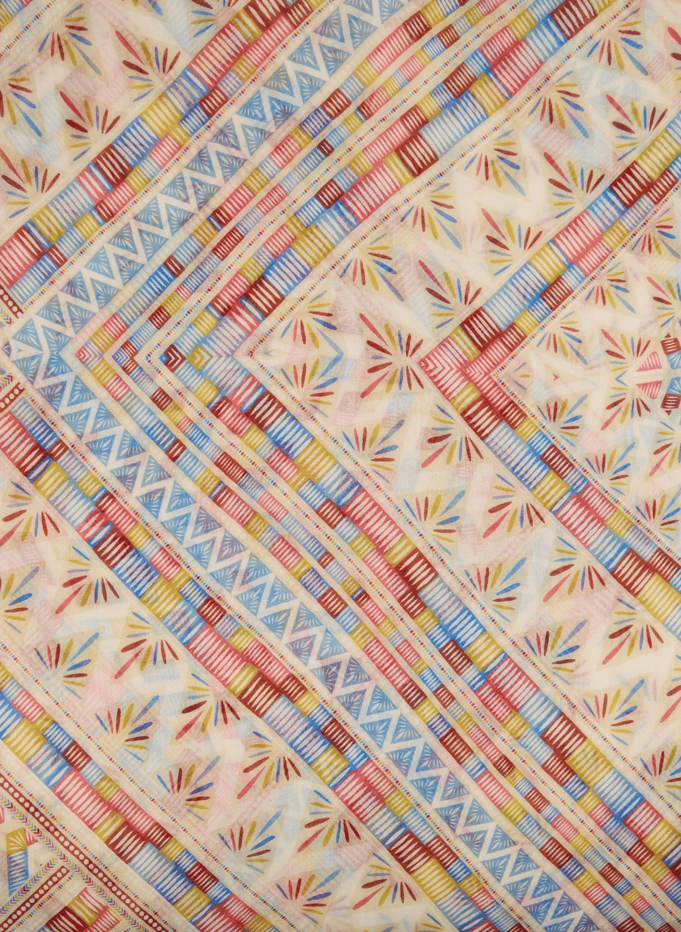 Wool-blend scarf AU PRINTEMPS PARIS Multicolored