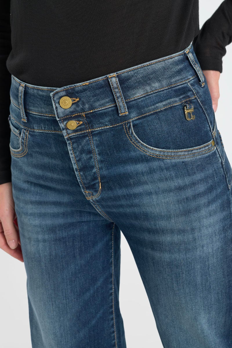 Loose jeans, wide-leg, 7/8 length LE TEMPS DES CERISES Blue