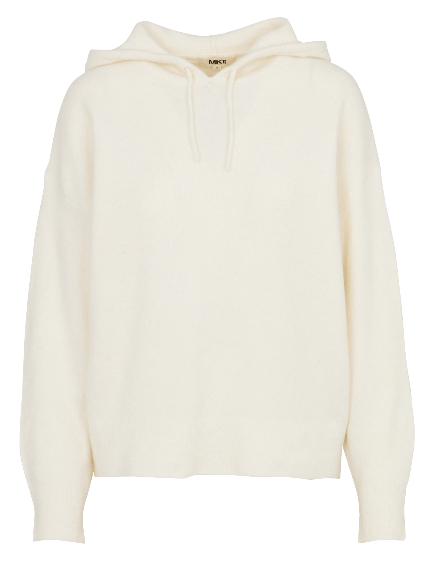 Ruime hoodie van gemengde wol MKT Beige
