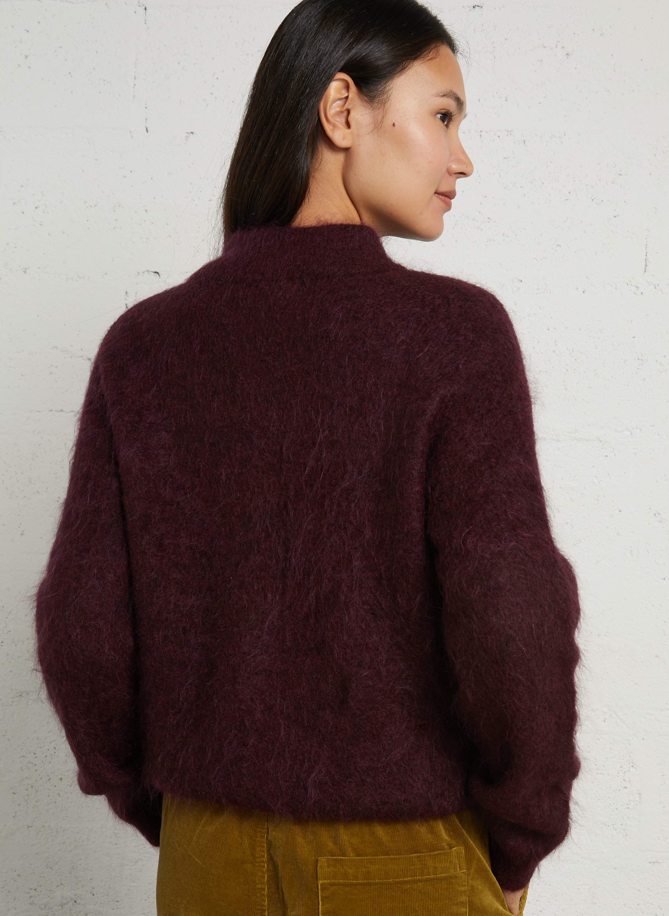 Jacke - im Oversize-Schnitt, Woll-Mix MAISON 123 Violett