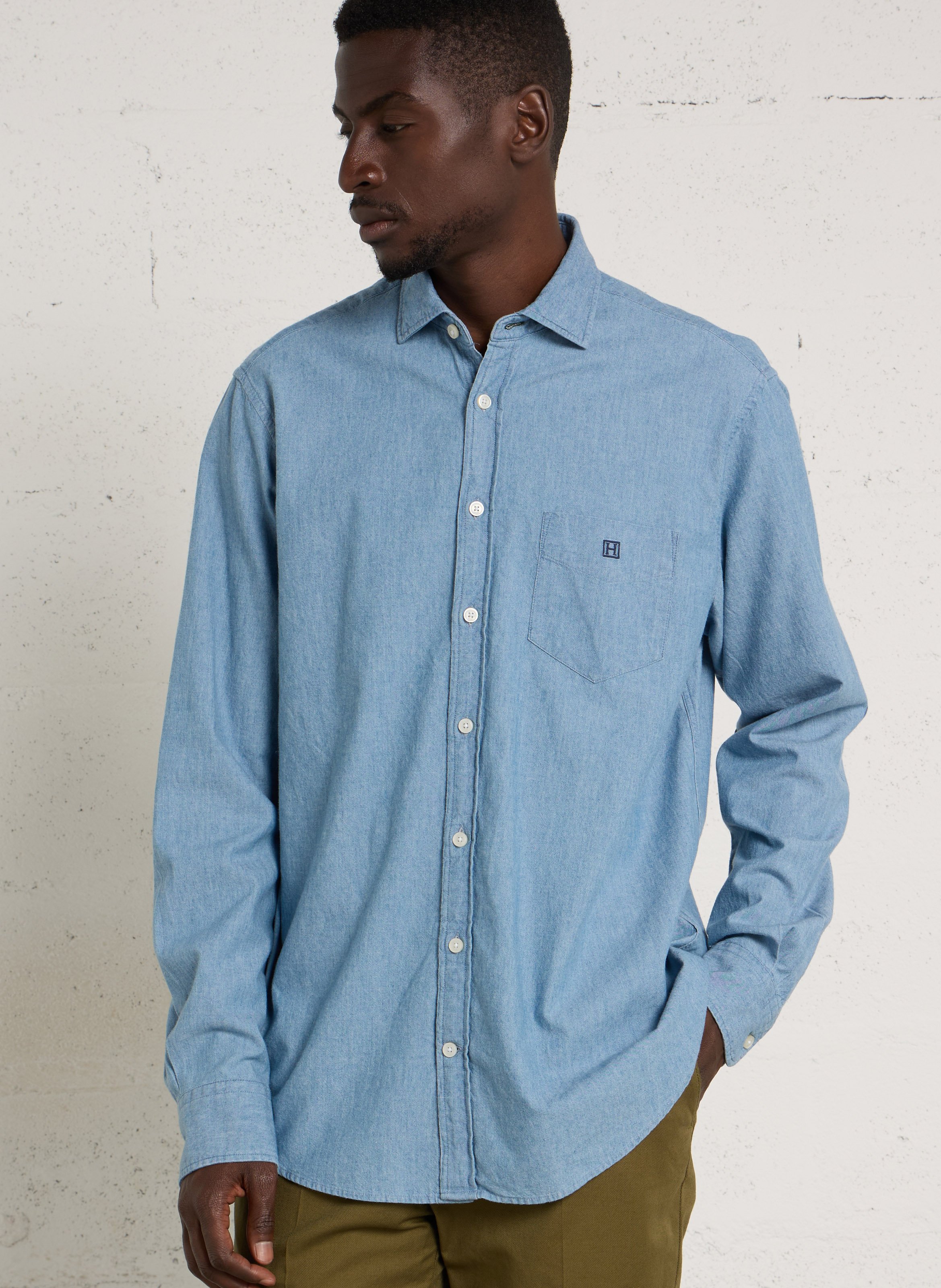 Chemise col classique HACKETT Bleu