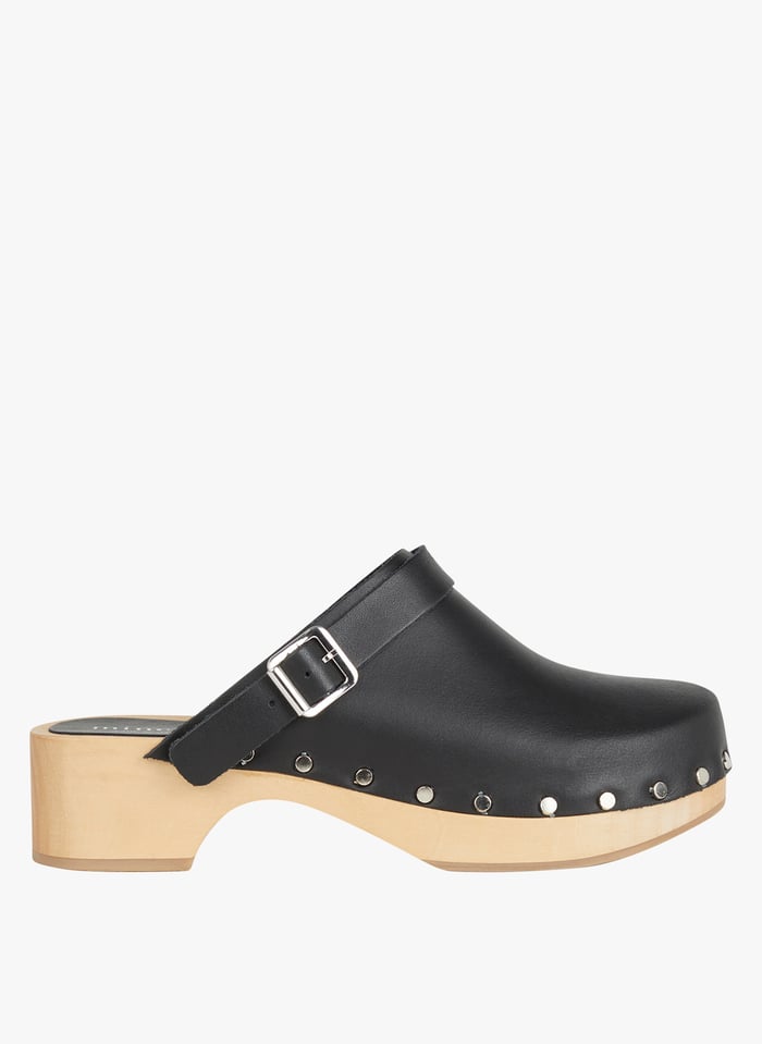 Leder-clogs Mit Absatz Noir Minelli - Damen | Place des Tendances