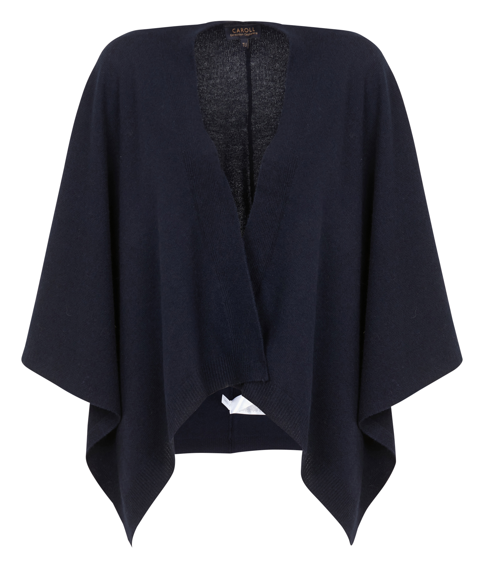 Poncho en cachemire CAROLL Bleu