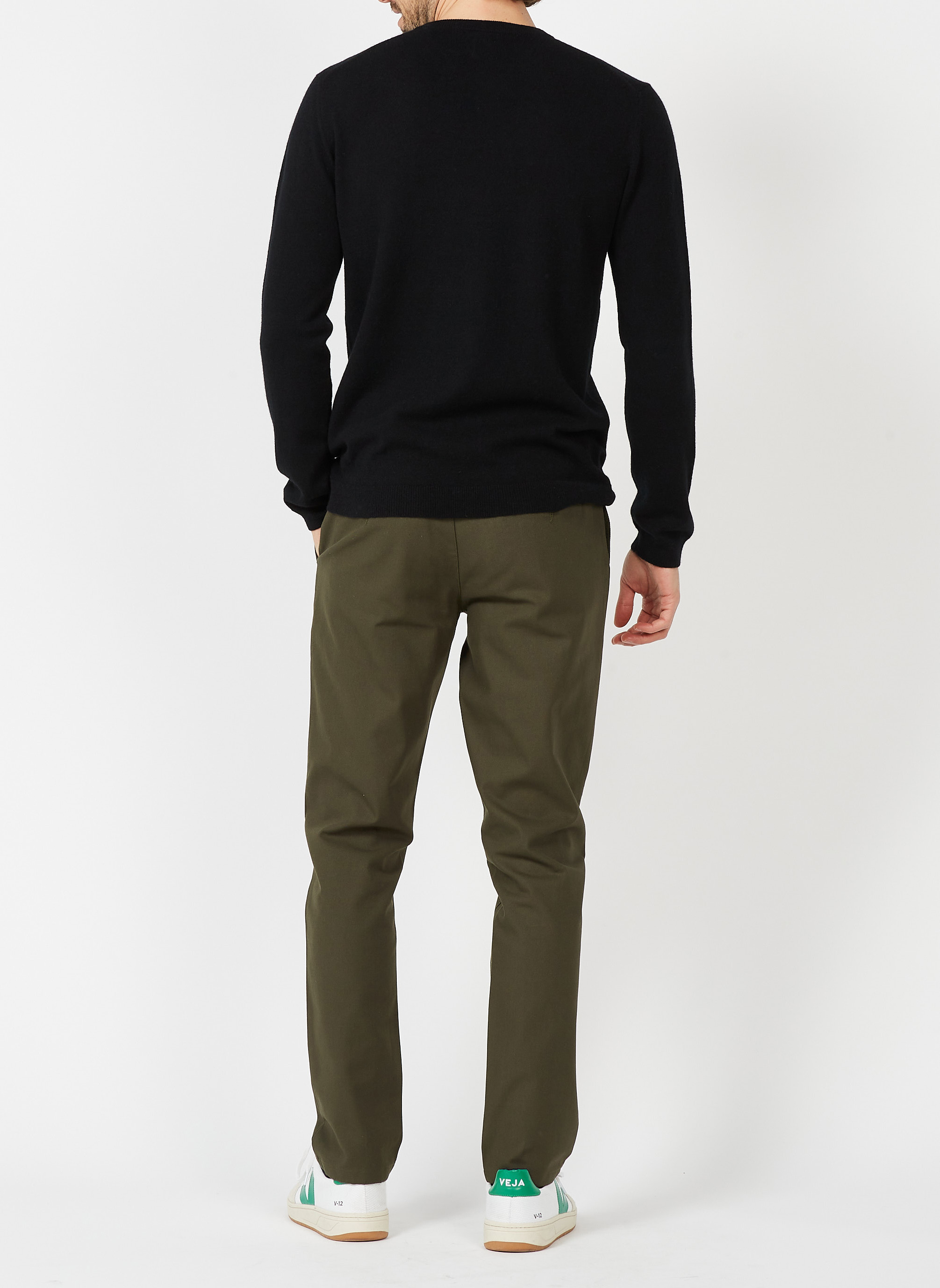 Round-neck cashmere sweater AU PRINTEMPS PARIS Black