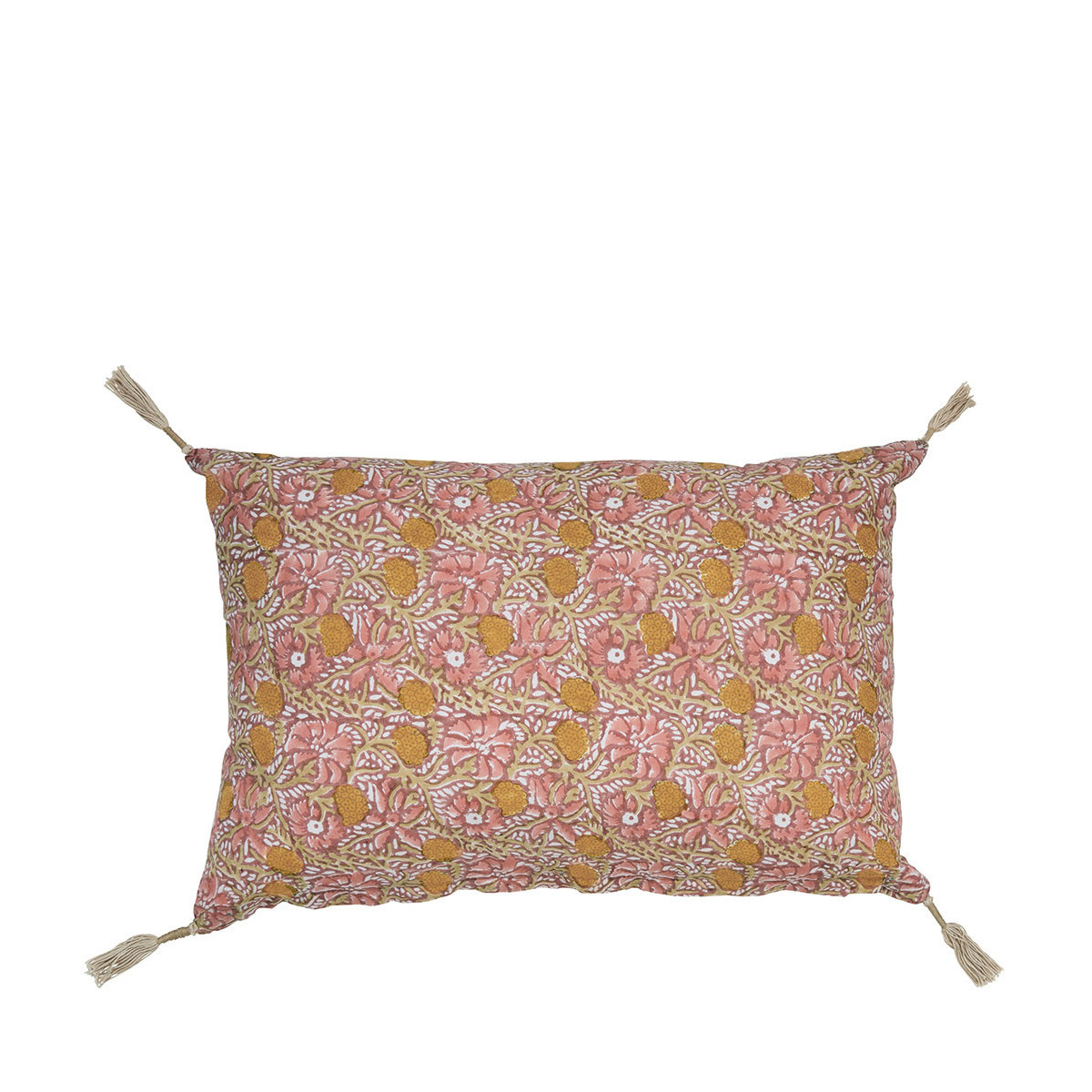 Housse de coussin BLANC D'IVOIRE Rose