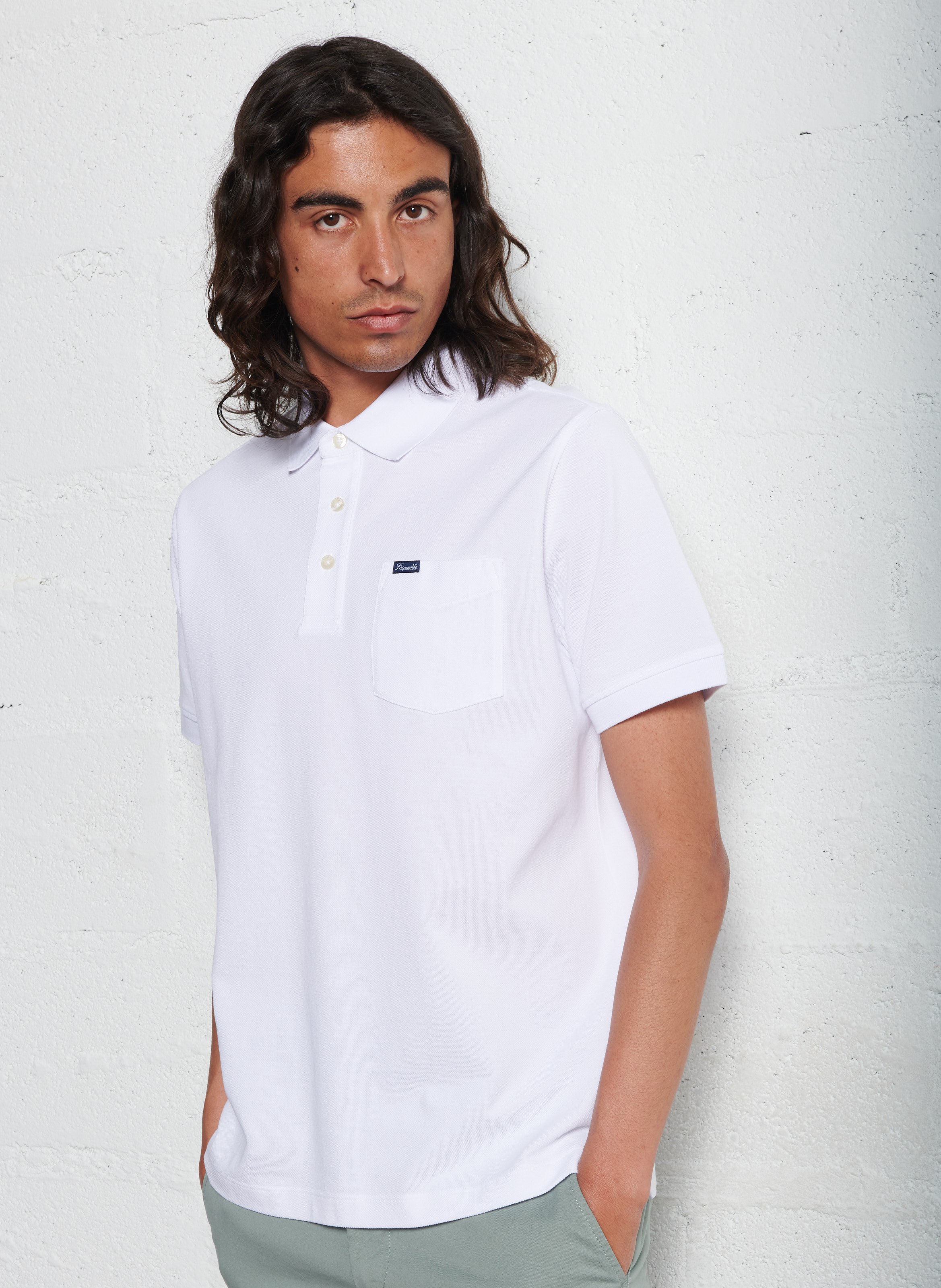 Short sleeve polo shirt FACONNABLE White