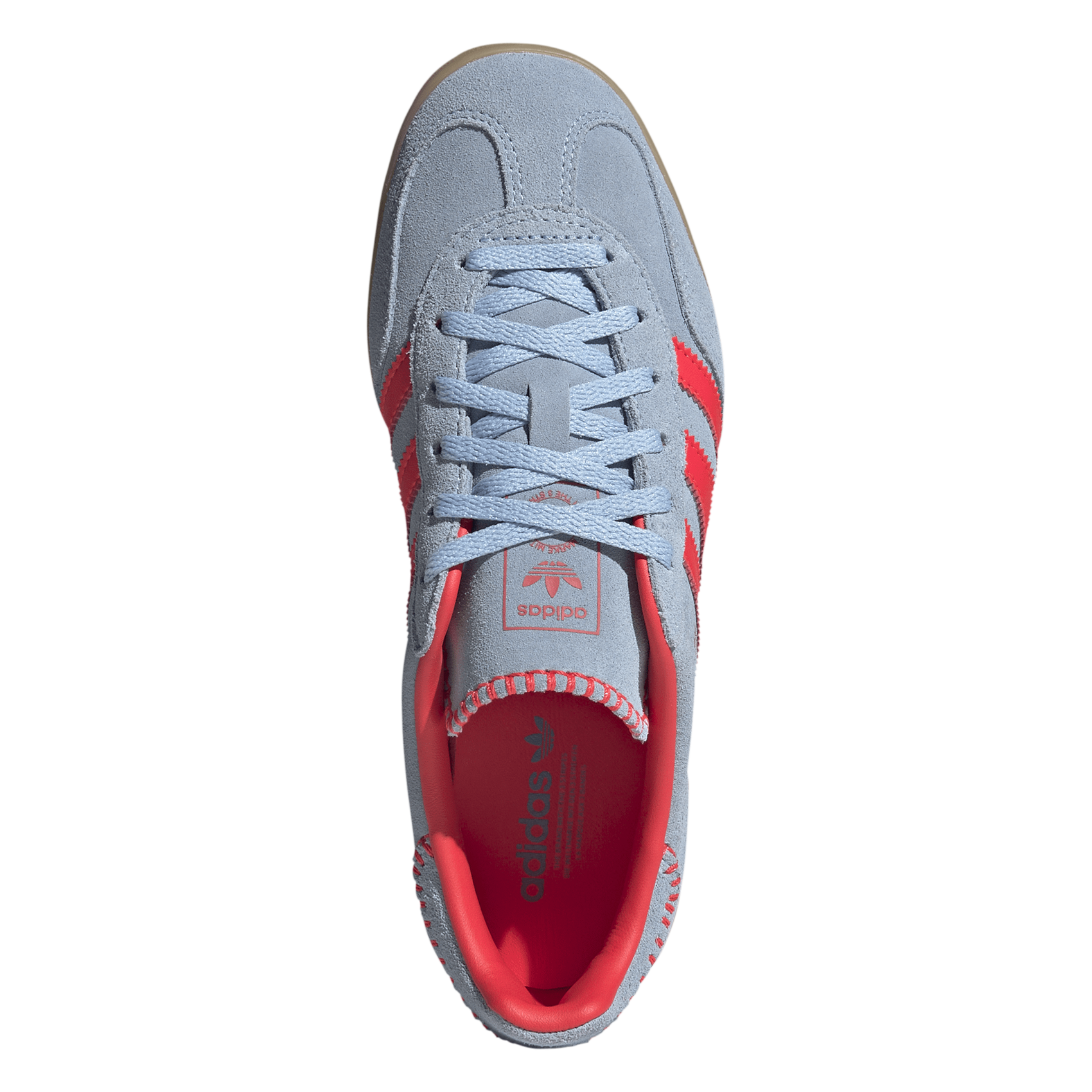 Bskets basses daim ADIDAS Rouge