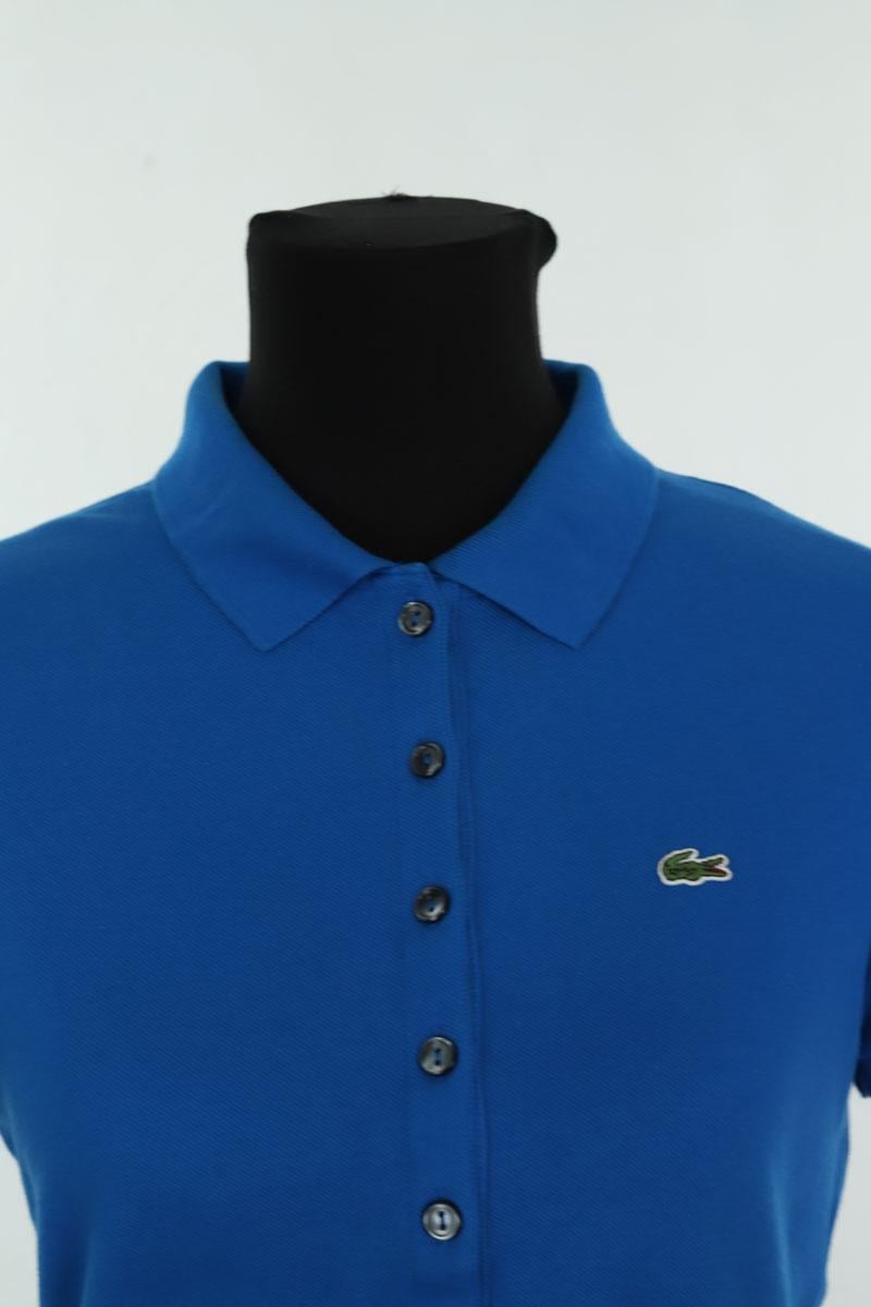 Cotton polo shirt LACOSTE - SECONDE MAIN Blue
