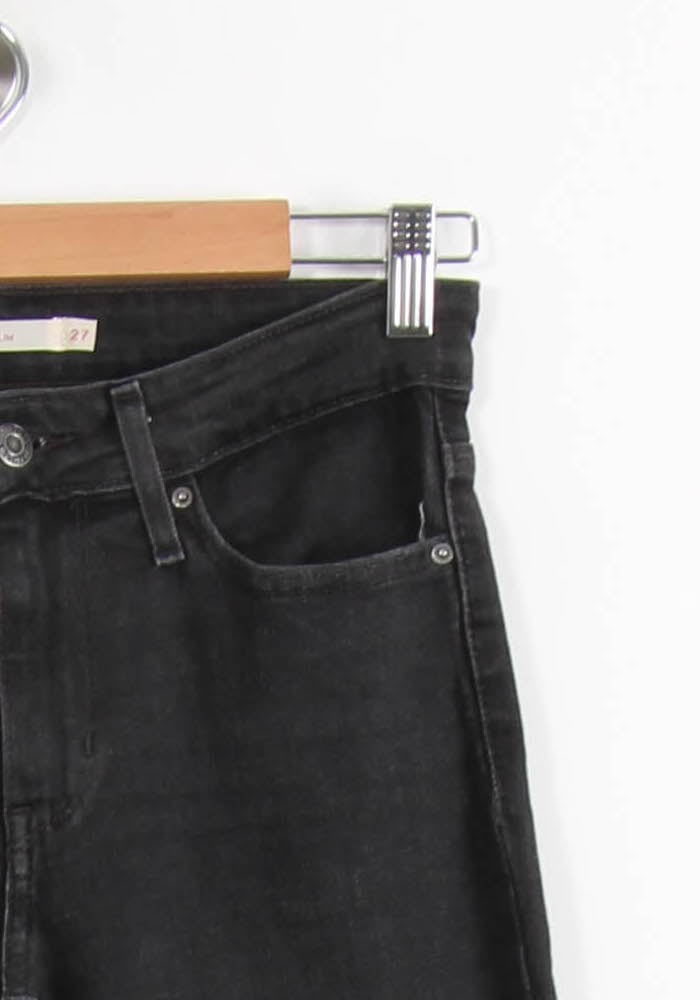 Cropped slim jeans with studs LEVI'S - Seconde main Black