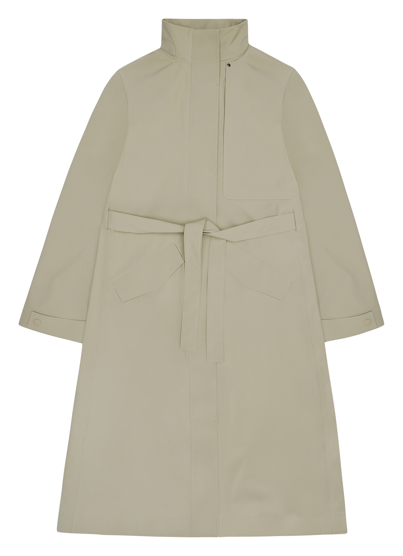 Trench met opstaande kraag RAINS Beige
