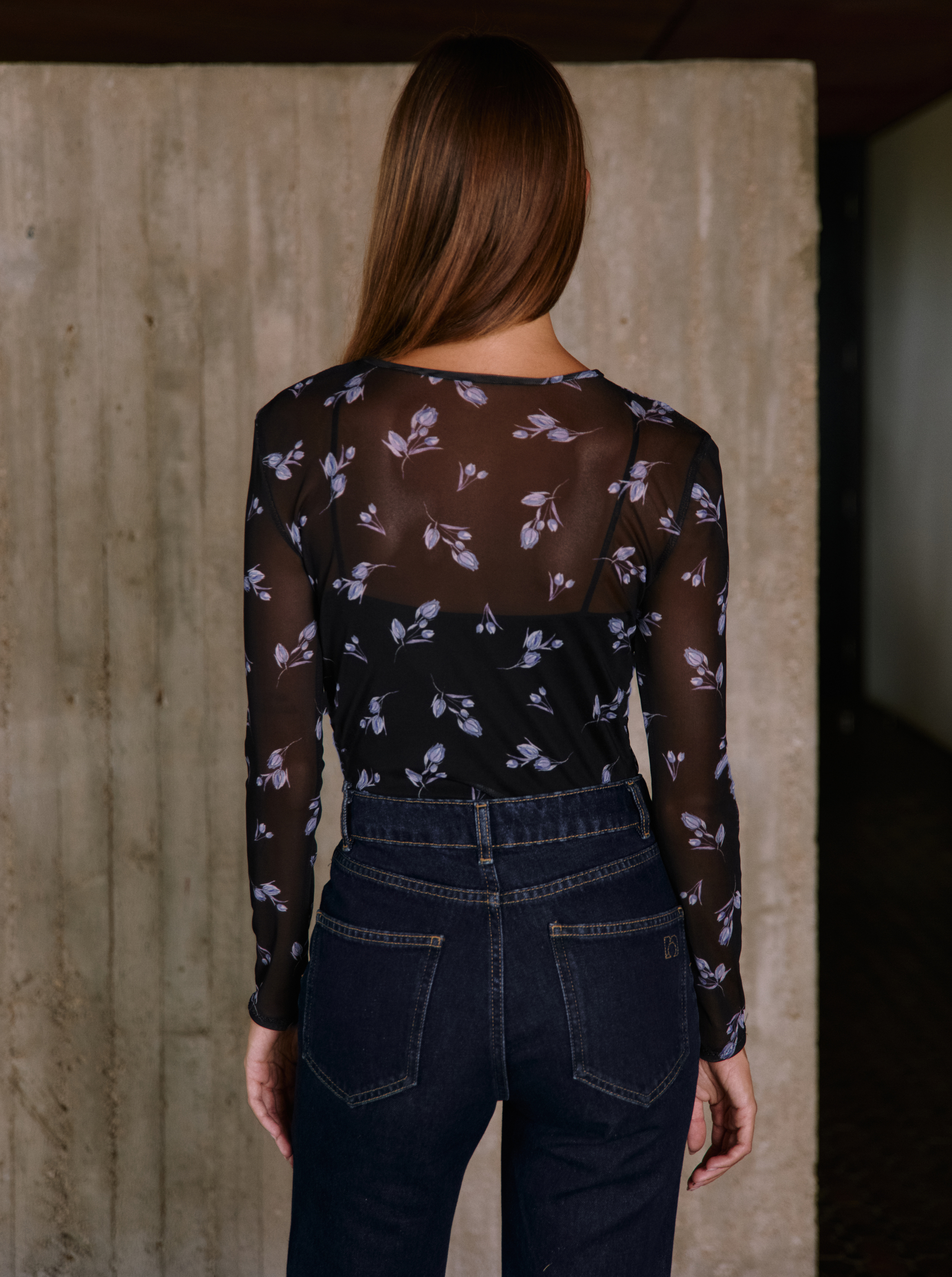 Top flower moon NOO Black