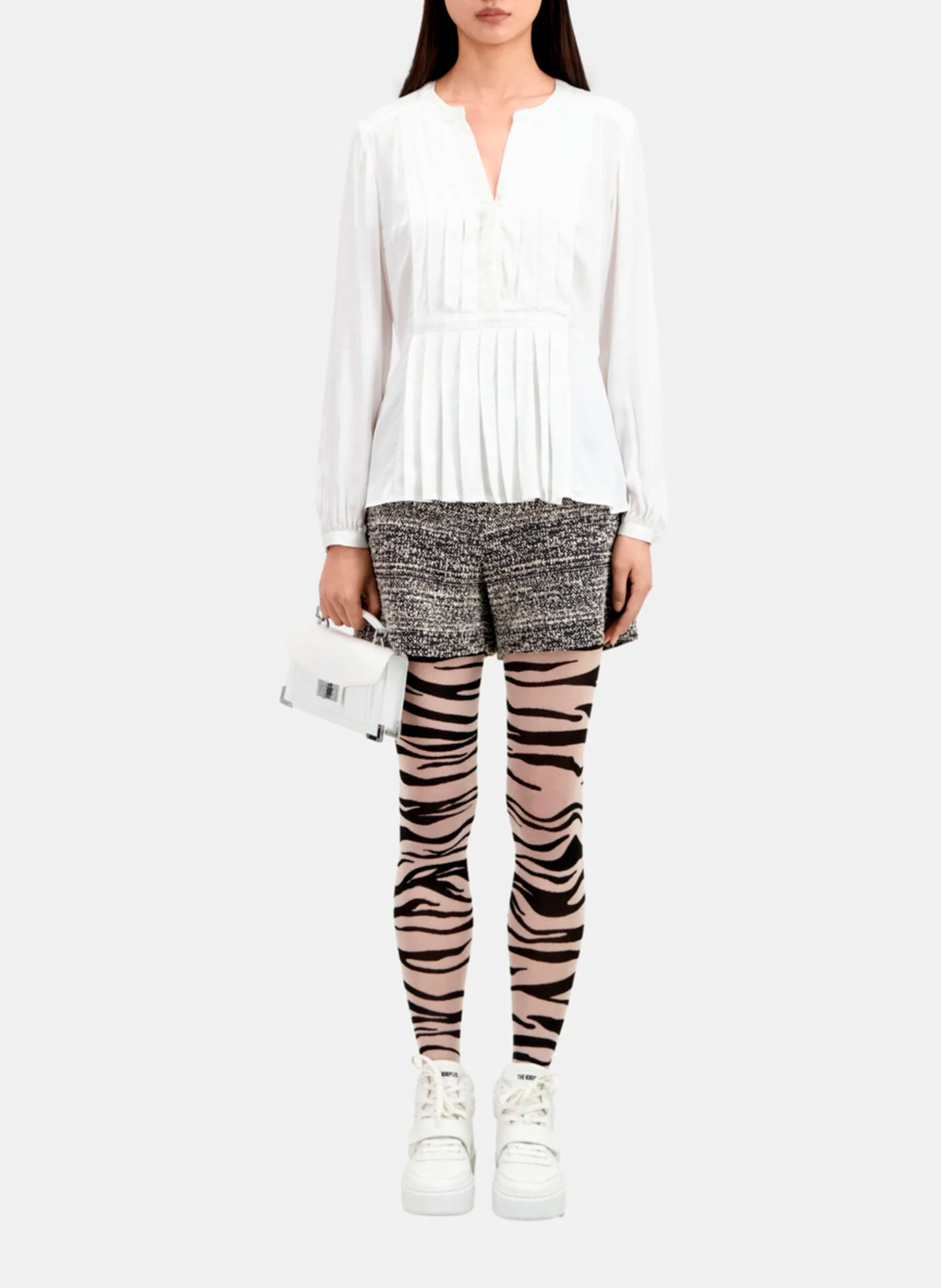 Plissiertes Top mit Henley-Ausschnitt THE KOOPLES Mehrfarbig