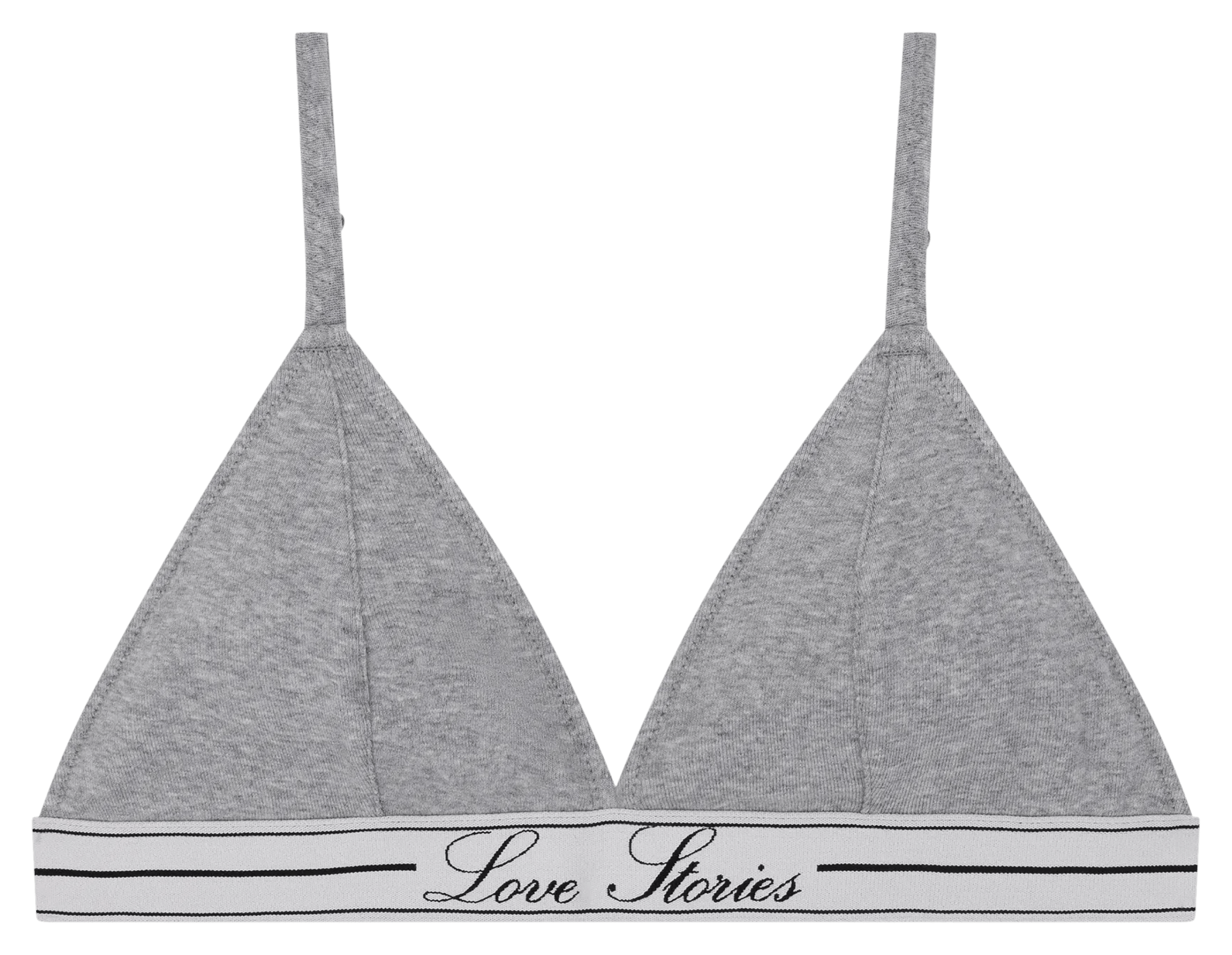 Non-wired triangle bra LOVE STORIES Silver