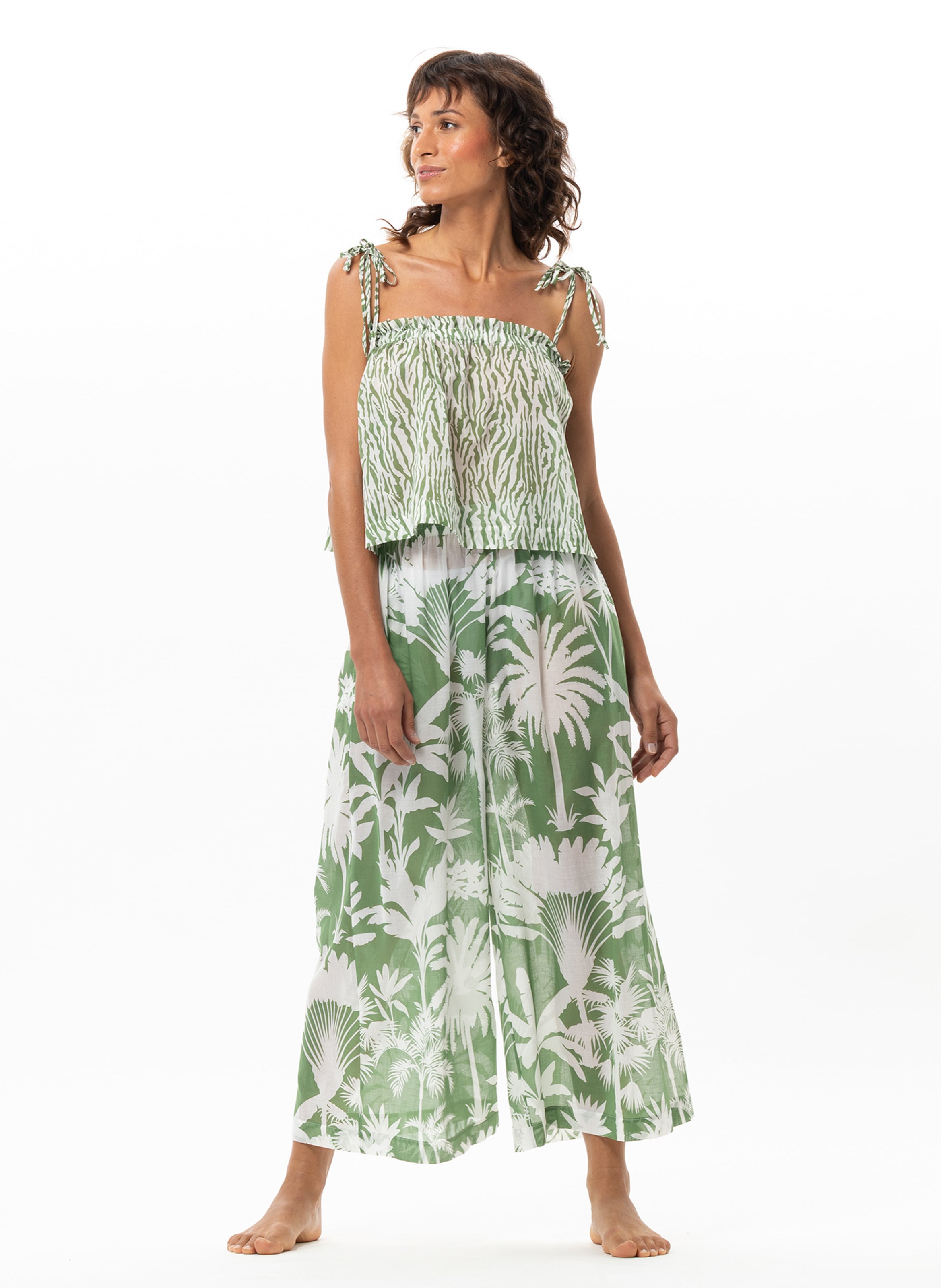 Pantalon en voile de coton LE CHAT Multicolore