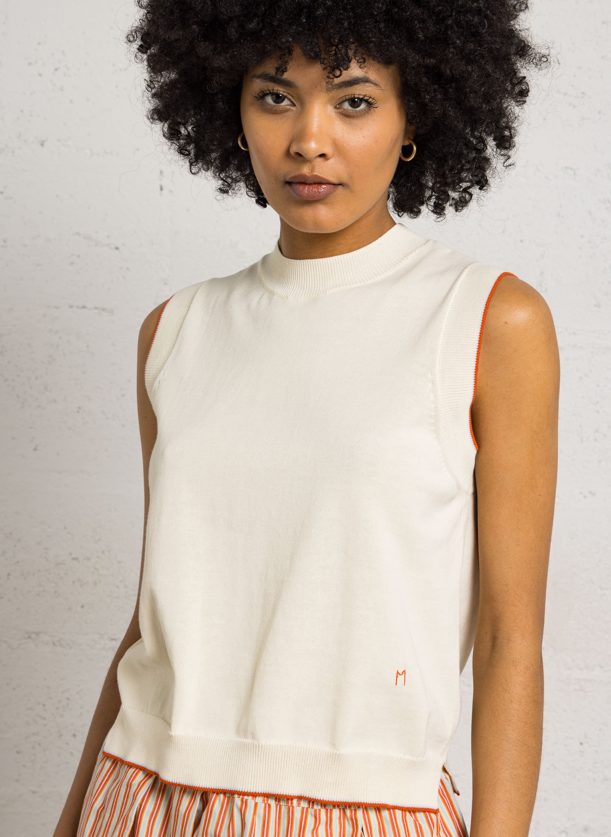 Pull col rond en coton MOISMONT