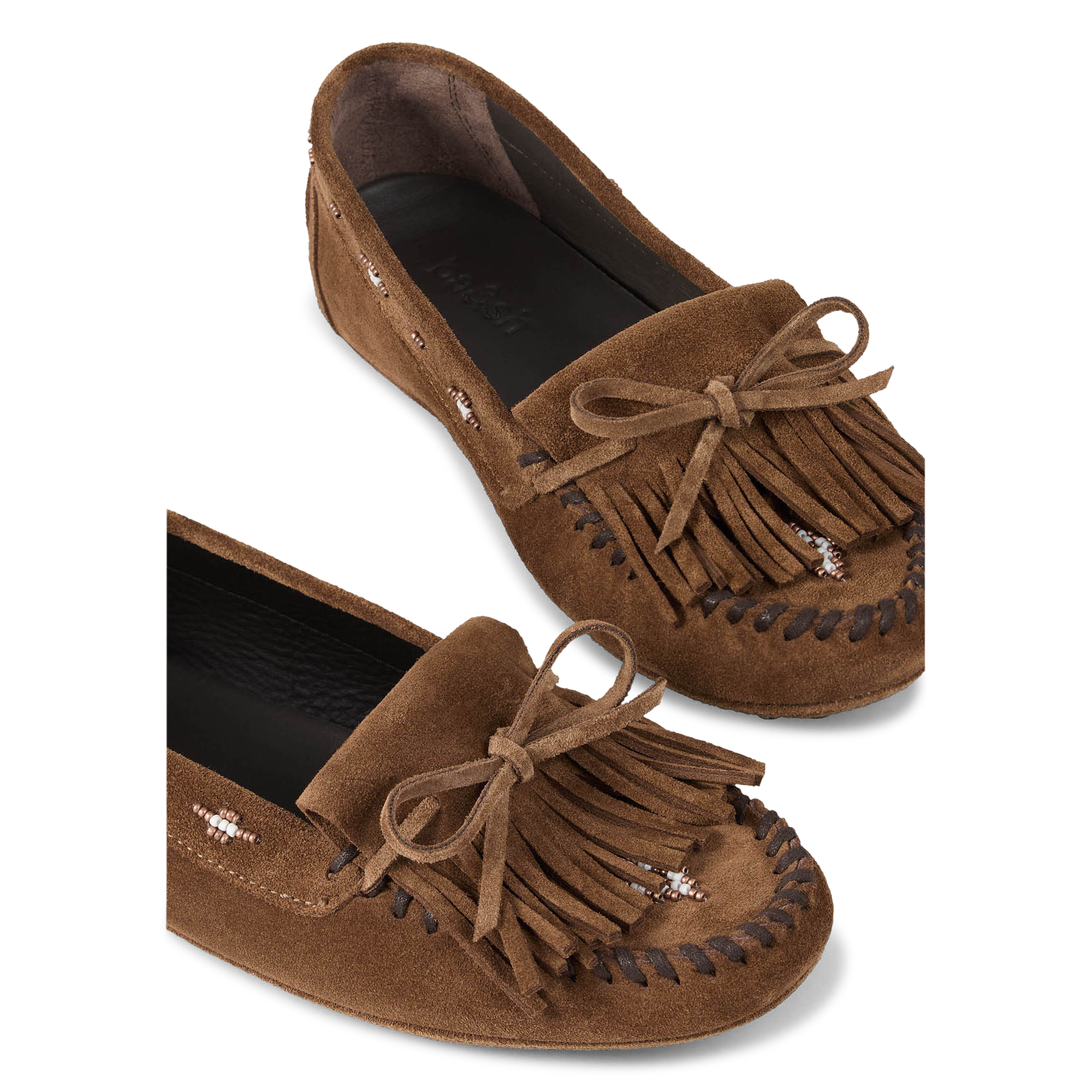 Mocassins en cuir BA&SH Marron