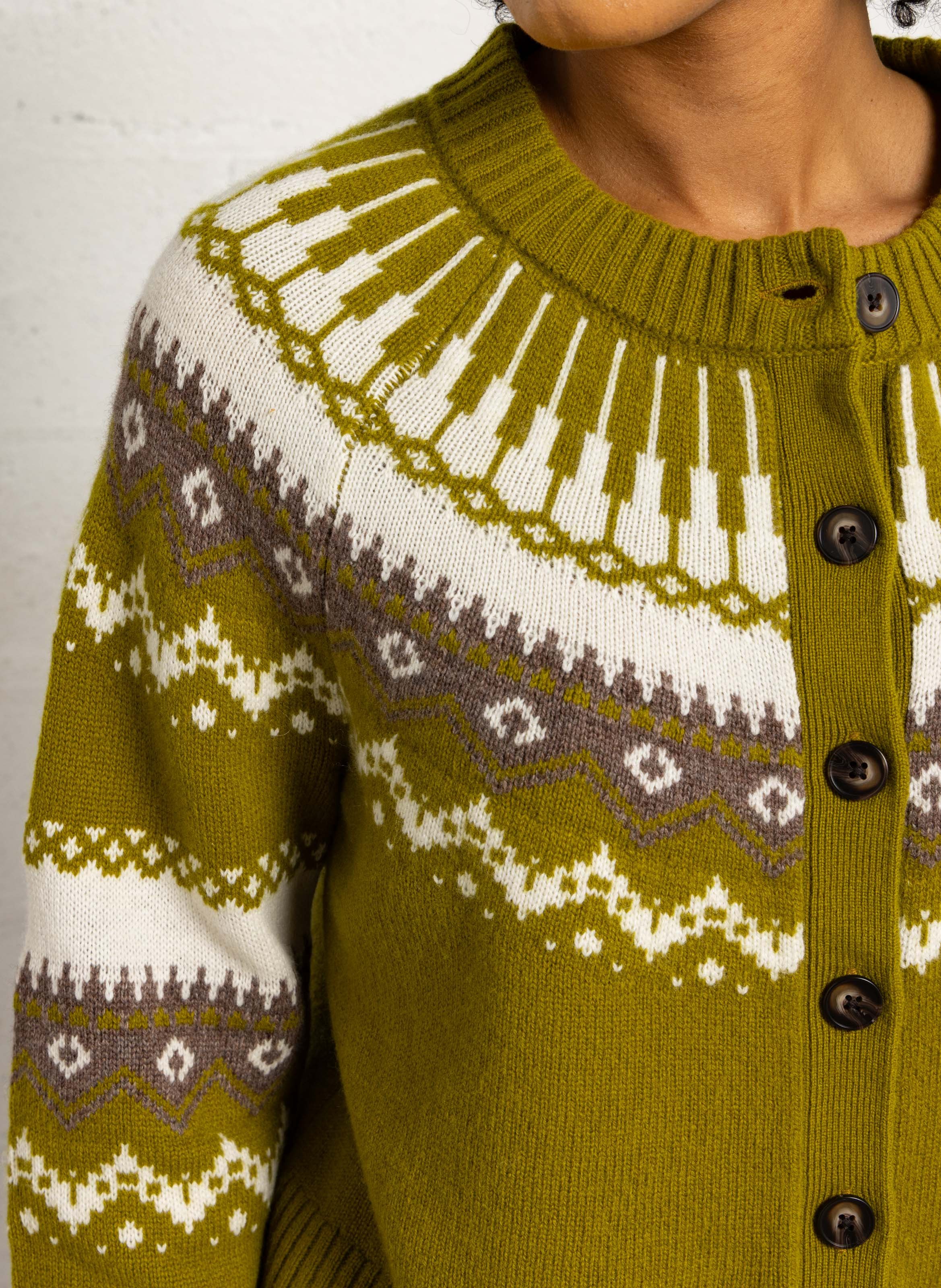 Gilet oversize en laine mélangée SUNCOO Vert