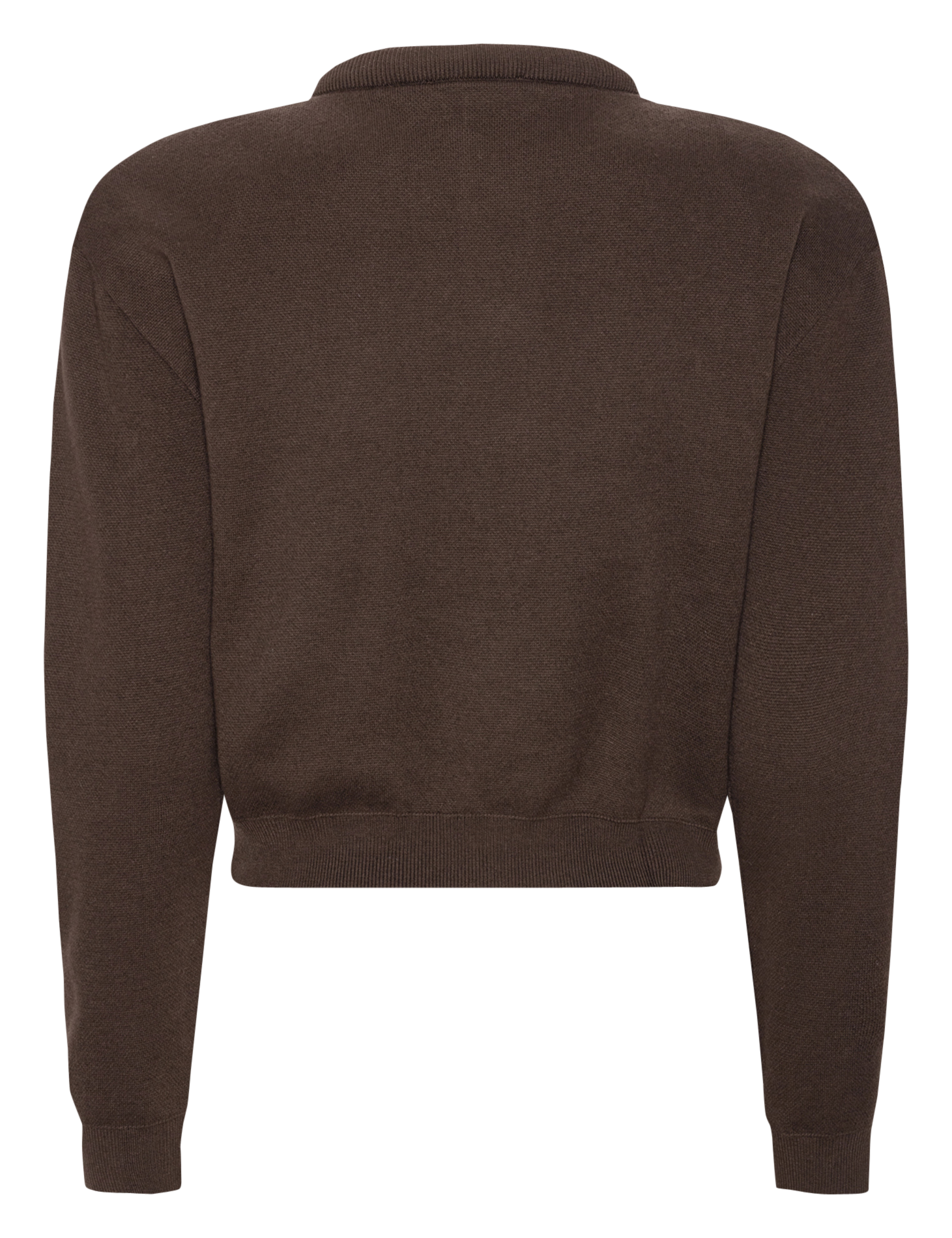 Korte wijde gilet met letterknopen ROTATE Bruin