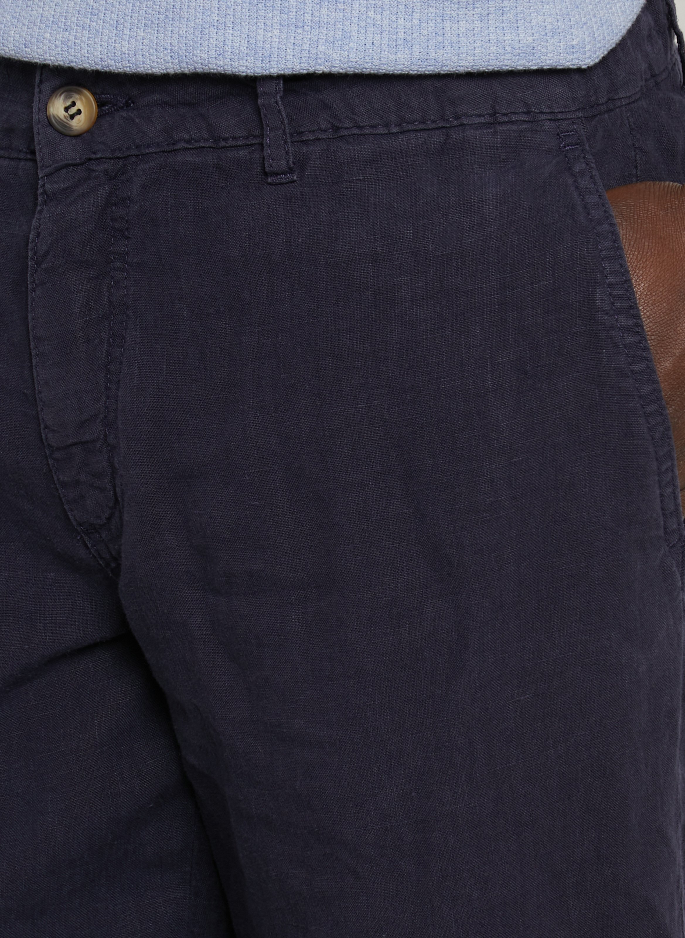 Recht, linnen short CHEVIGNON Blauw