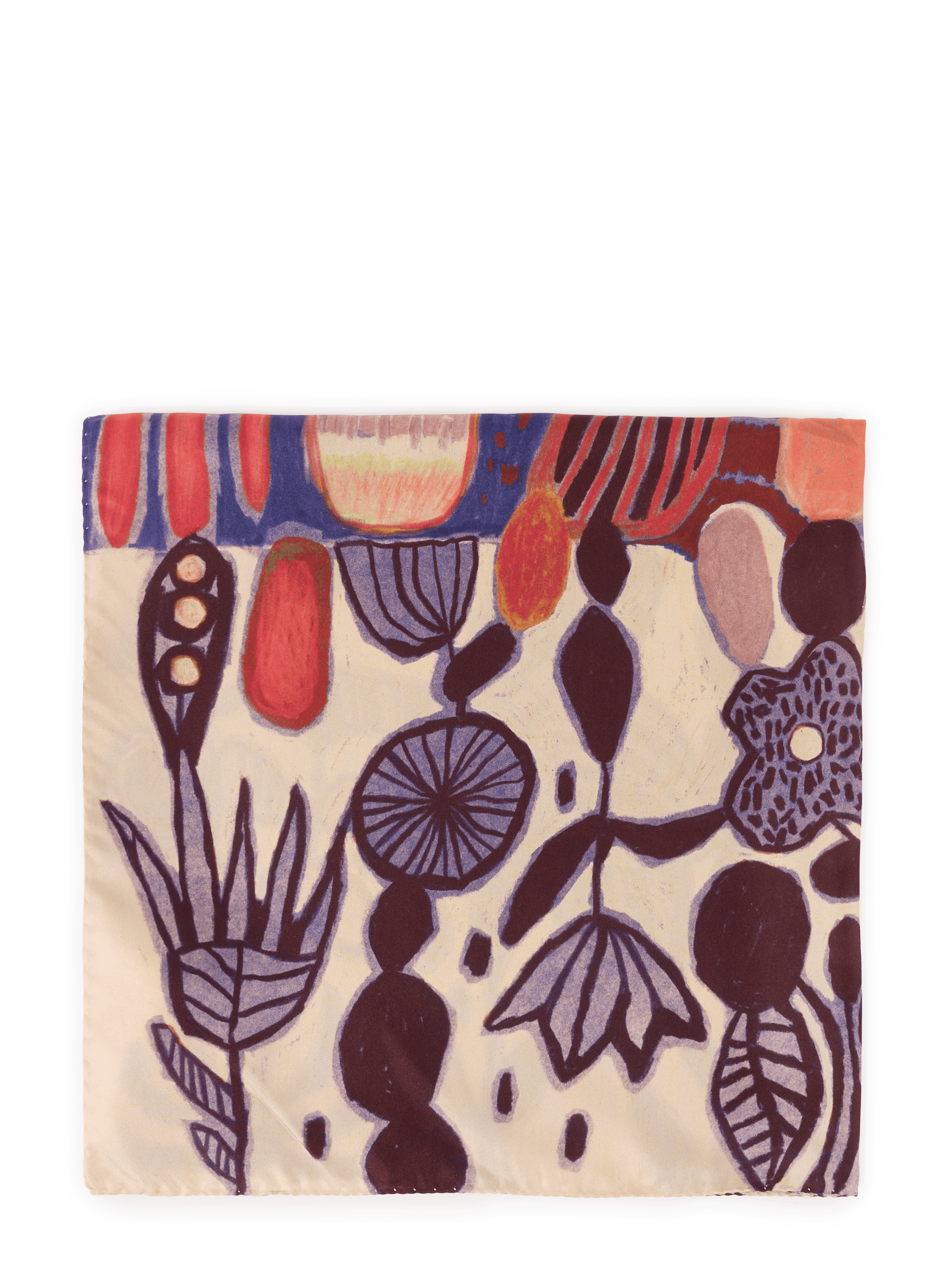 Printed silk square AU PRINTEMPS PARIS