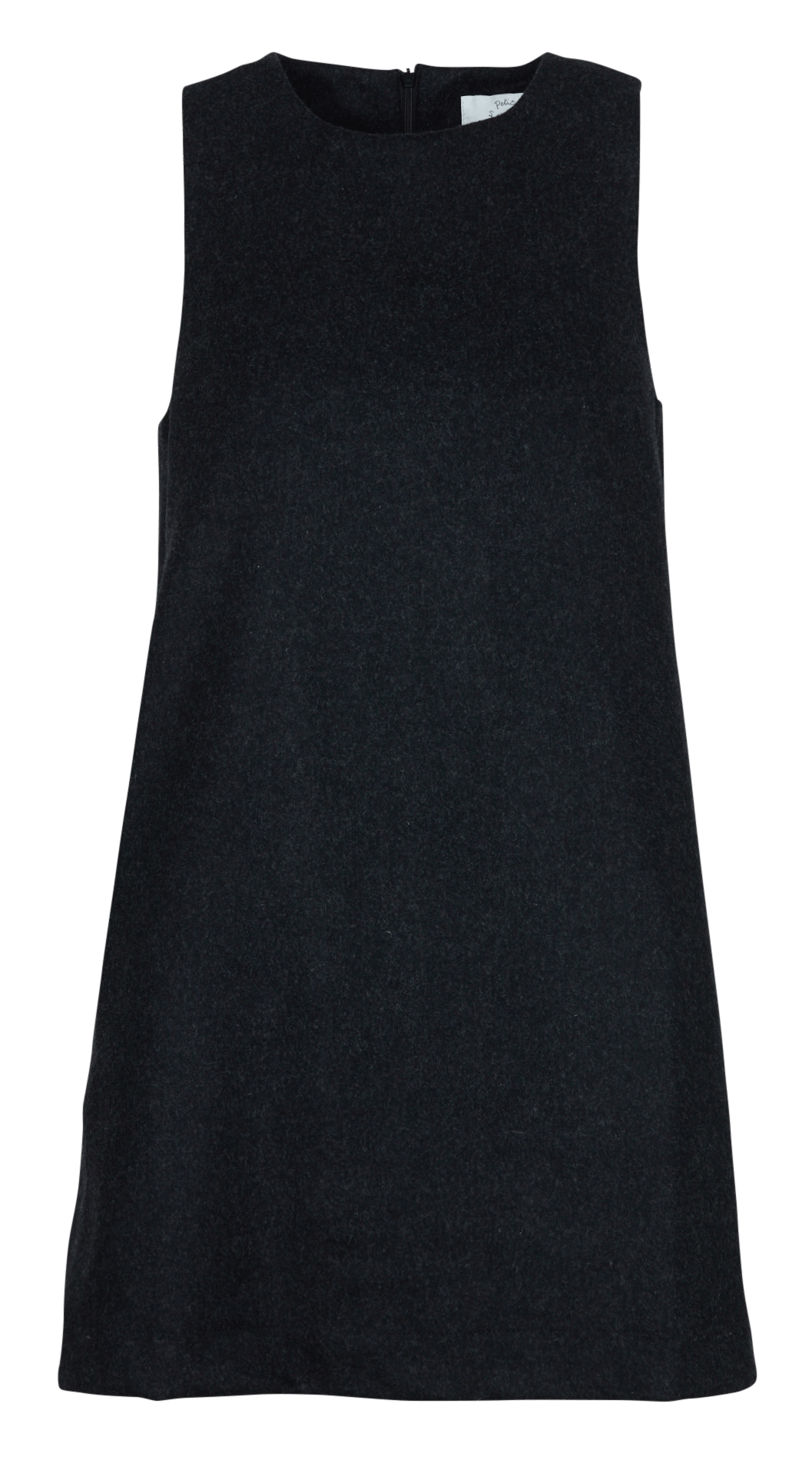 Robe courte en laine mélangée DES PETITS HAUTS Gris