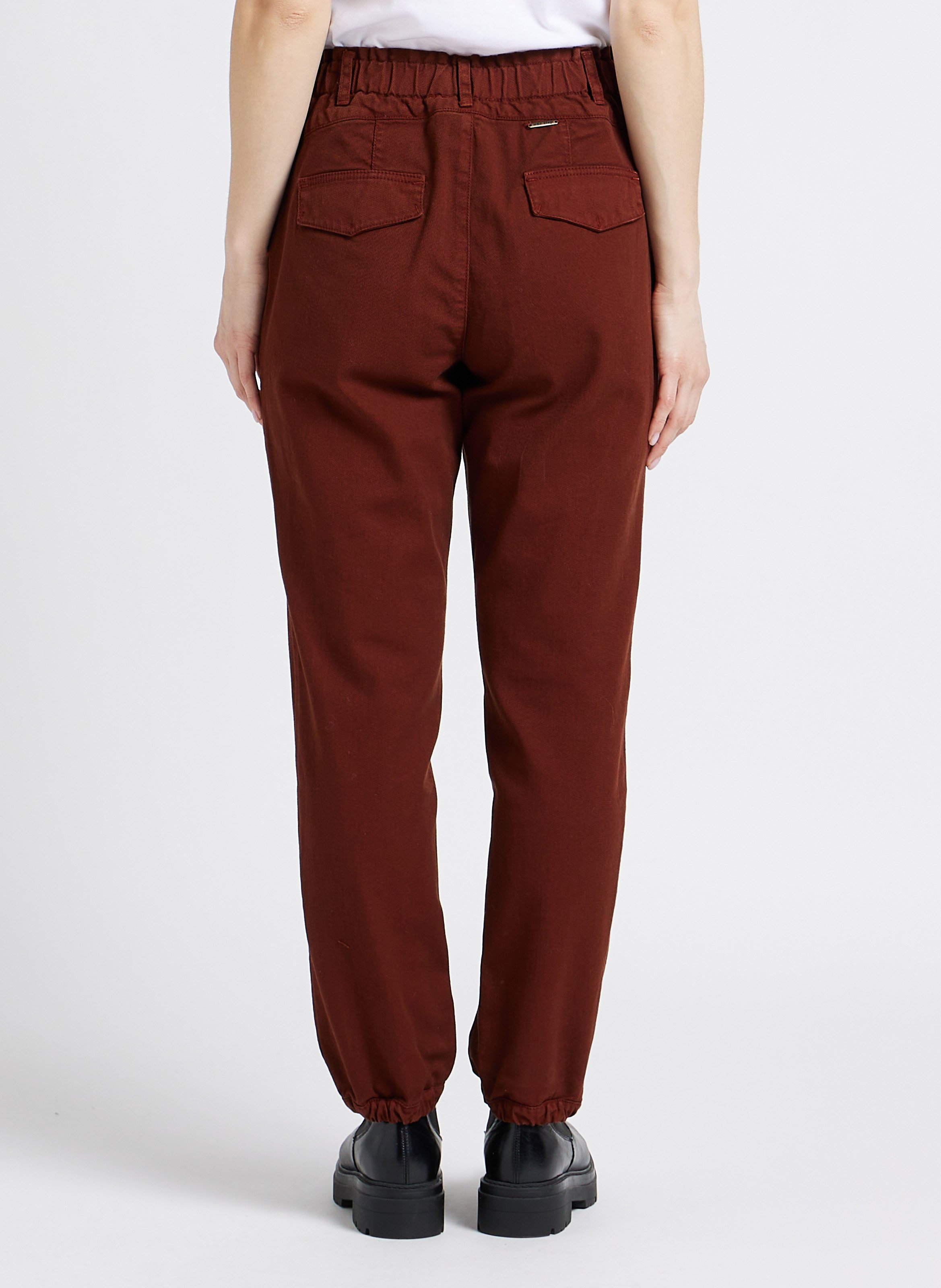 Pantalon slouchy online marron