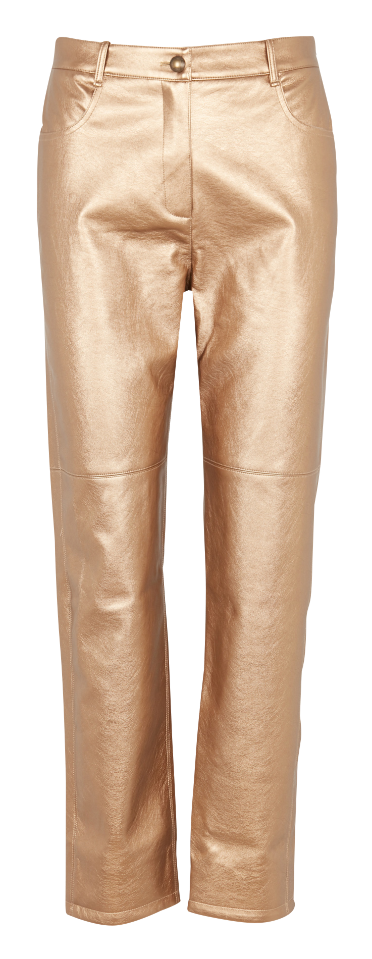 High-rise straight-leg pants THE LABEL EDITION Golden