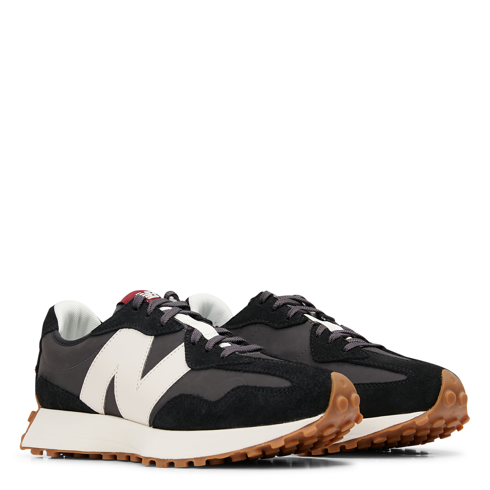 Low-top bi-material trainers NEW BALANCE Black