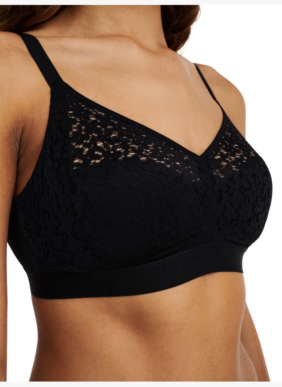 Non-wired support bra with cups | Black by CHANTELLE Non-wired support bra with cups Black