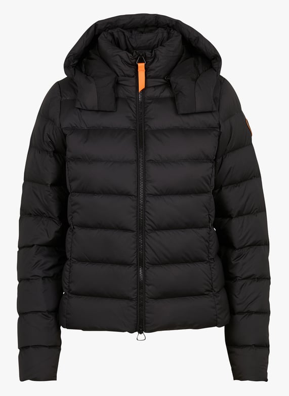 Doudoune matelassee a capuche Noir