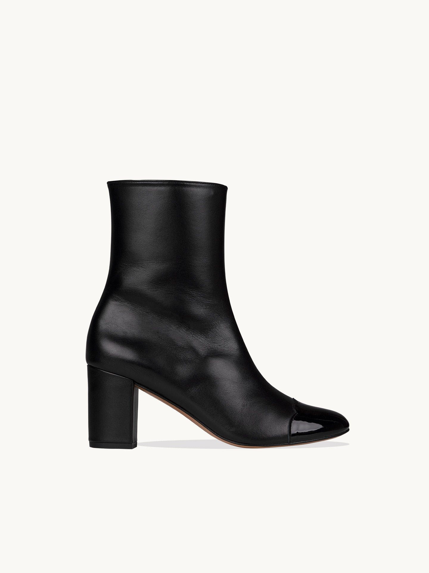 Ankle boots in nappa leather EMZI PARIS Black
