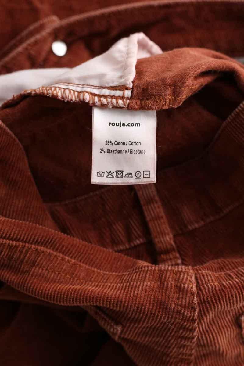 Slim-fit cotton cargo pants ROUJE - Seconde Main Brown