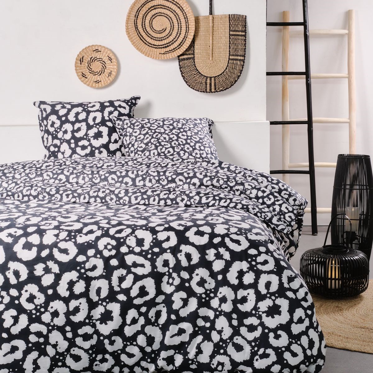 Cotton bedding set TODAY LINGE DE MAISON Black