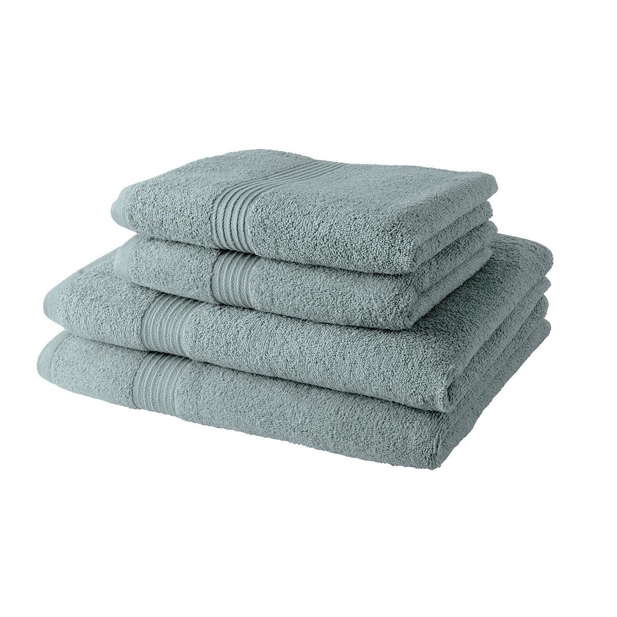 Set of cotton towels and bath sheets TODAY LINGE DE MAISON Green