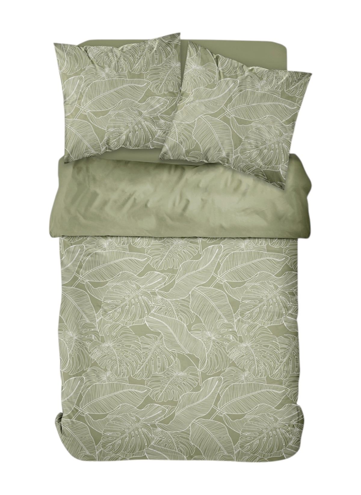 Printed cotton bed set TODAY LINGE DE MAISON Green
