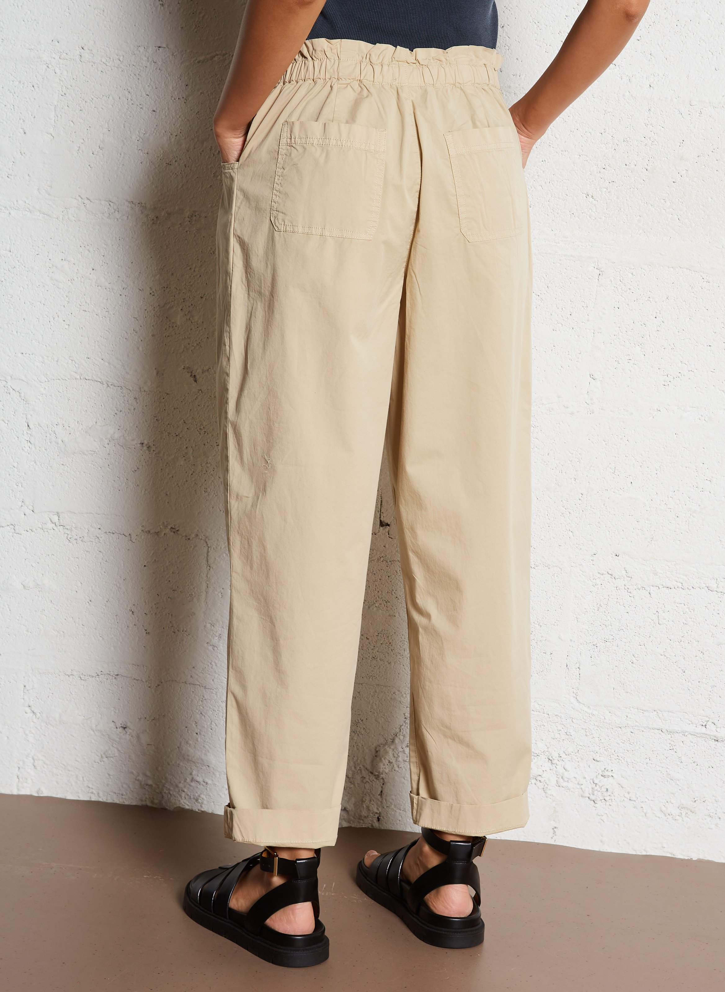 Cotton-blend chinos BELLEROSE Beige