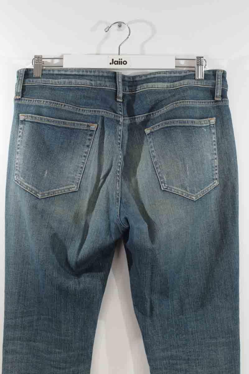 Cotton straight jeans IRO - Seconde Main Blue