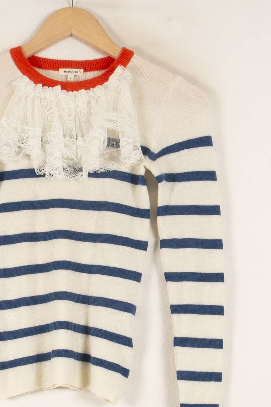 Sweater Manoush - Seconde Main White